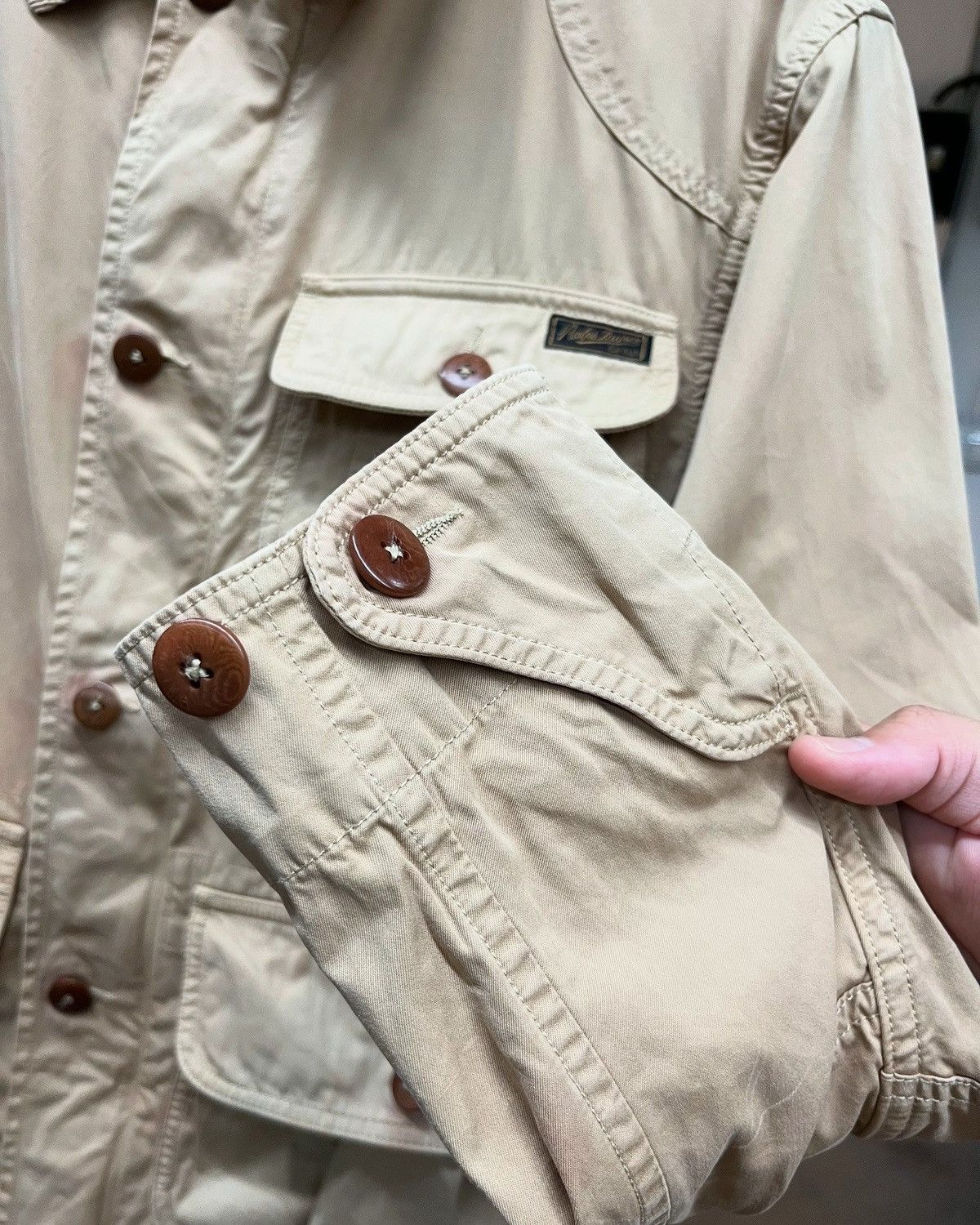 Other VINTAGE 90's POLO RALPH LAUREN HUNTING FIELD JACKET Size US L / EU 52-54 / 3 - 3 Thumbnail
