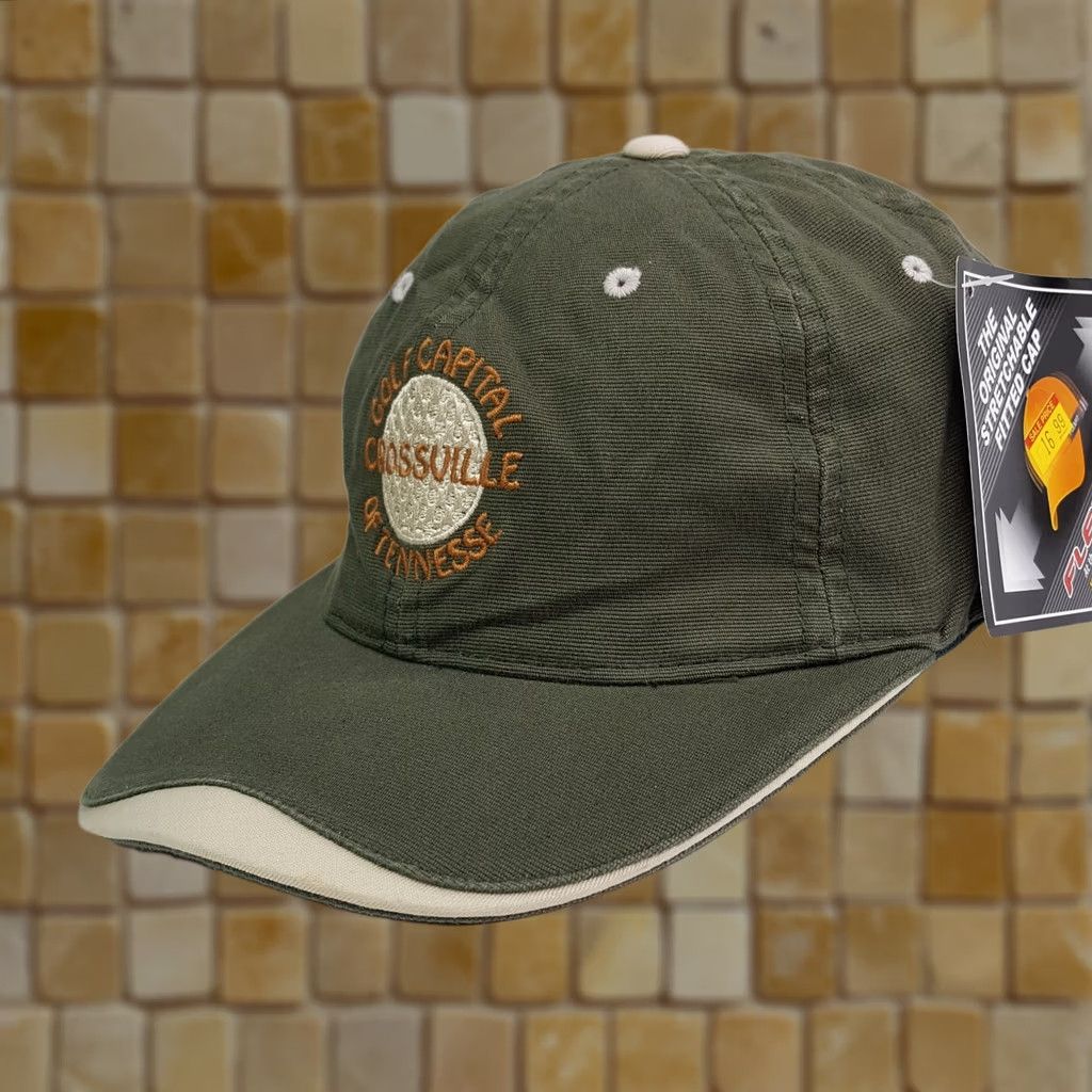 Etro VINTAGE Town Talk Crossville Golf Green PGA Stretch Outdoor Sports Hat Baseball Cap Retro Y2K Size ONE SIZE - 1 Thumbnail