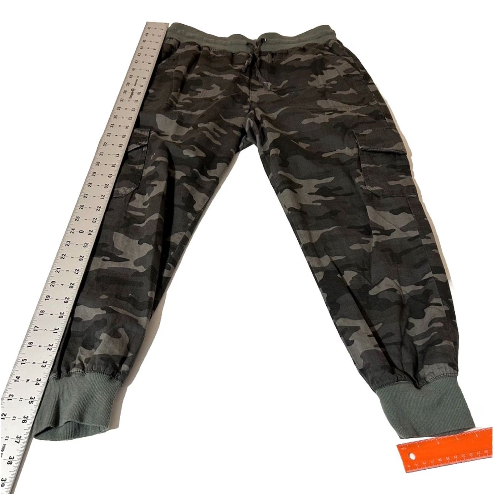 Gap Gap Cargo Pants Women Small Camo Pull Up Drawstring Elastic Waist Size 32" / US 10 / IT 46 - 7 Thumbnail