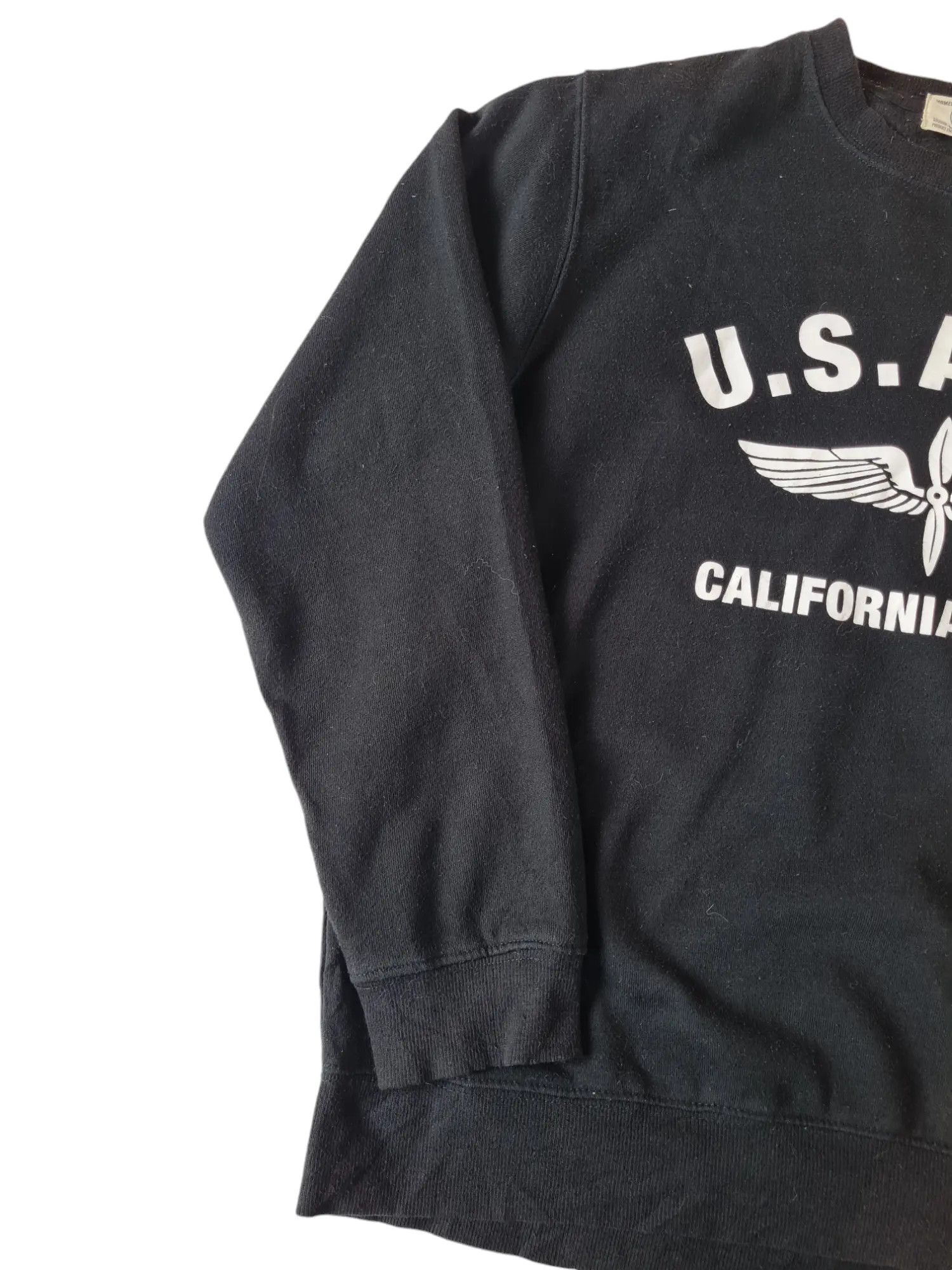 Japanese Brand Vtg Beaumere U.S.A.A.F Sweatshirt Black Size US L / EU 52-54 / 3 - 5 Thumbnail