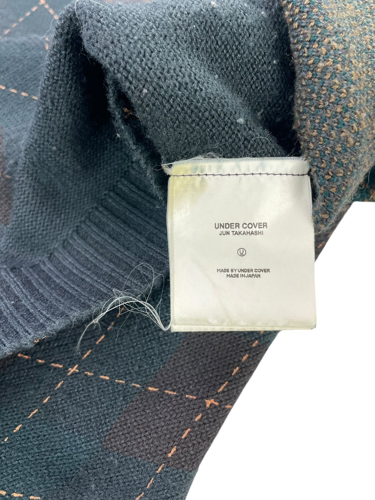 Undercover 00AW Melting Pot - Hybrid Split Knit Sweater Size US L / EU 52-54 / 3 - 7 Thumbnail