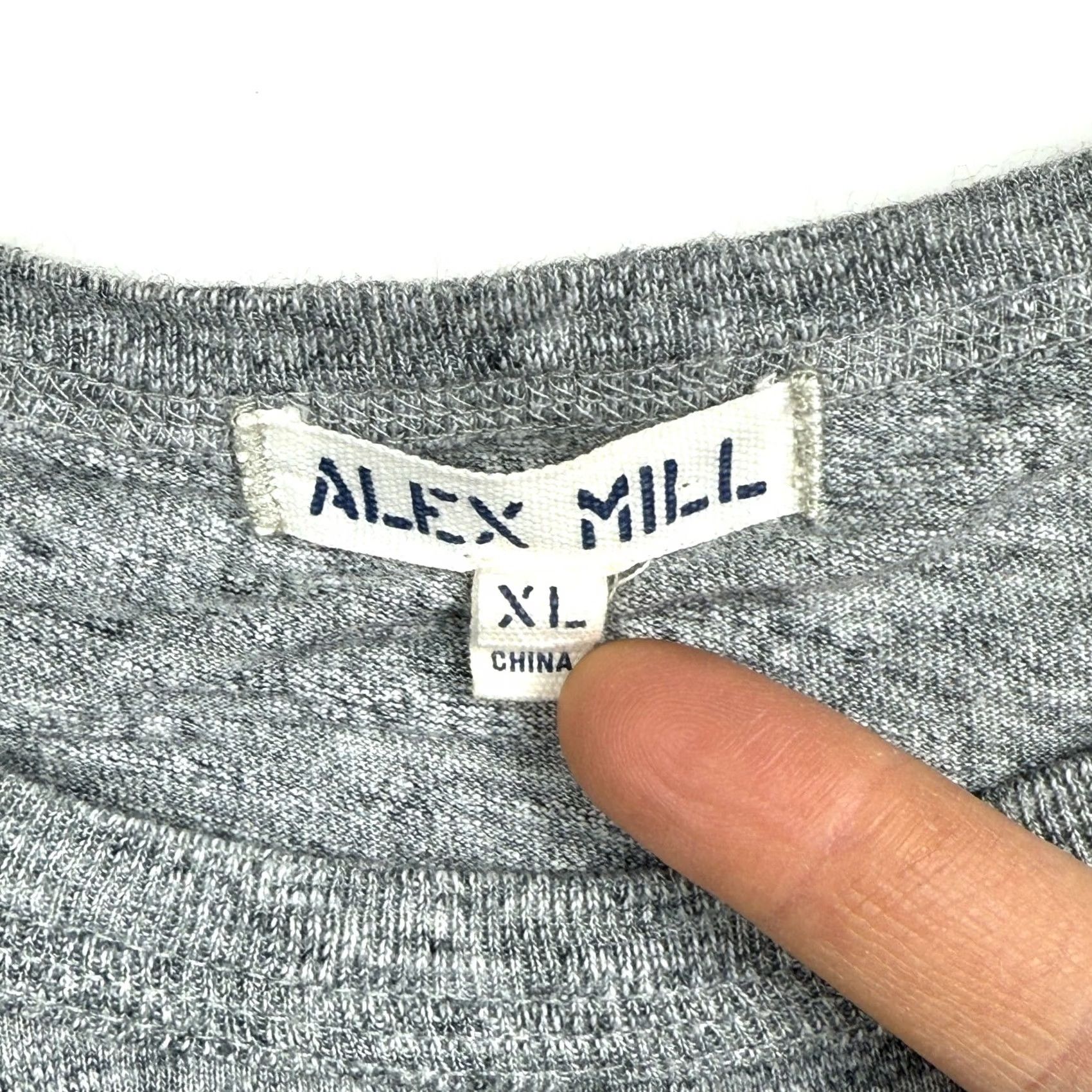 Alex Mill Alex Mill T Shirt Mens XL Short Sleeve Gray Crewneck Heather Gray Slub Casual Size US XL / EU 56 / 4 - 5 Thumbnail