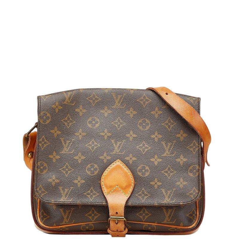Louis Vuitton Louis Vuitton Cartouchiere Gm Monogram Shoulder Bag Canvas Crossbody Bag M51252 in Brown, Women's