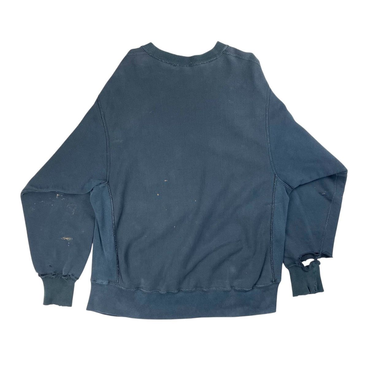 Vintage VINTAGE THRASHED FADED BLACK SWEATSHIRT Size US XL / EU 56 / 4 - 6 Thumbnail