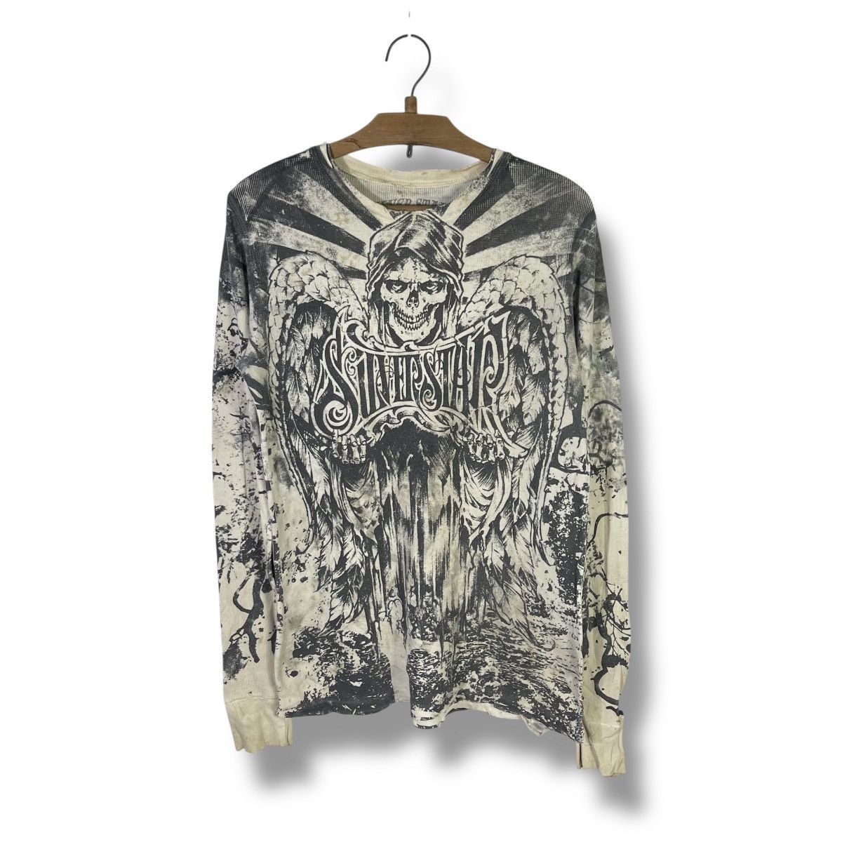 Vintage Y2k Silverstar Death Reaper Trashed OVP Tshirt Size US L / EU 52-54 / 3 - 1 Thumbnail