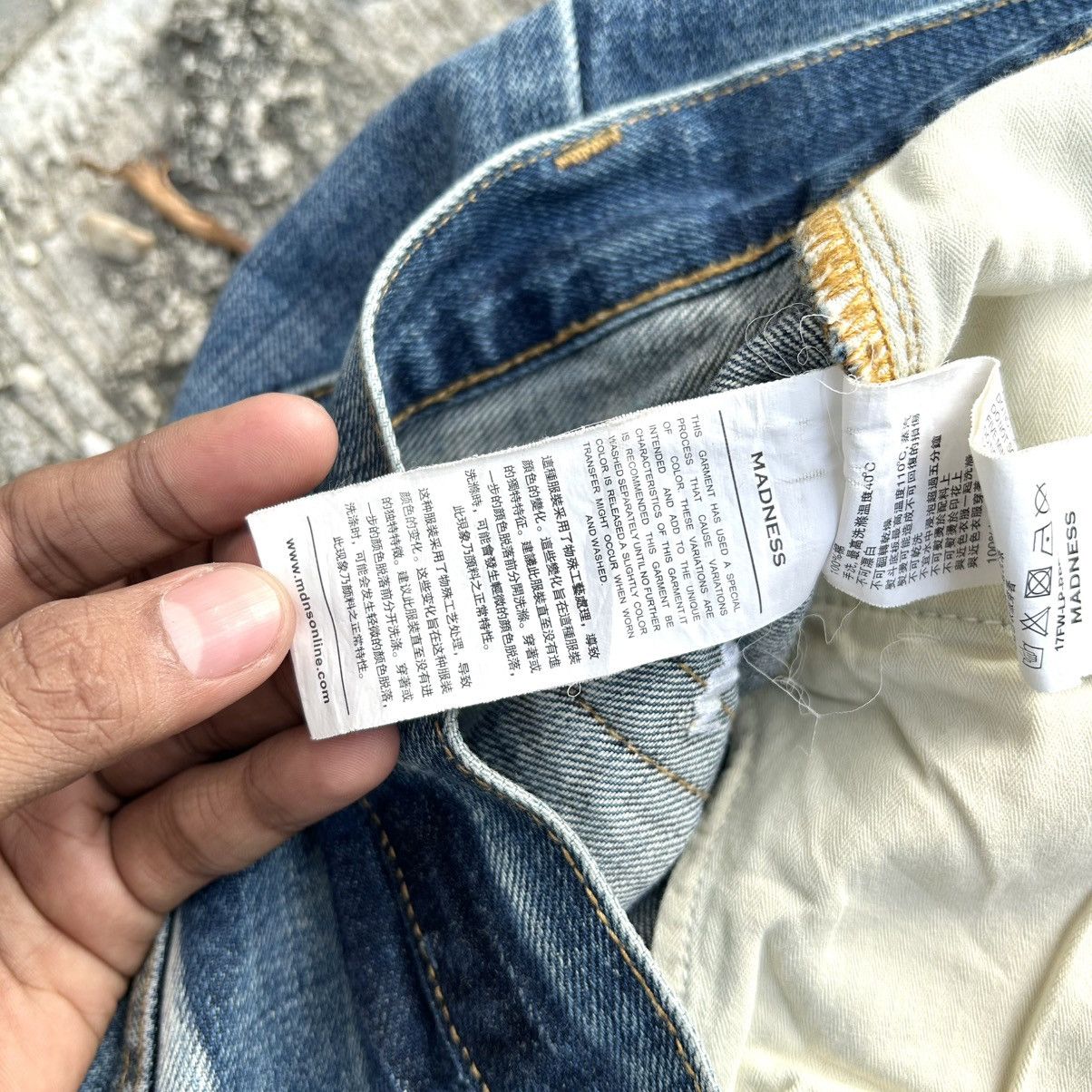 Madness MADNESS 24AW JAPAN Washed Distressed Denim Pants Size US 38 / EU 54 - 21 Thumbnail