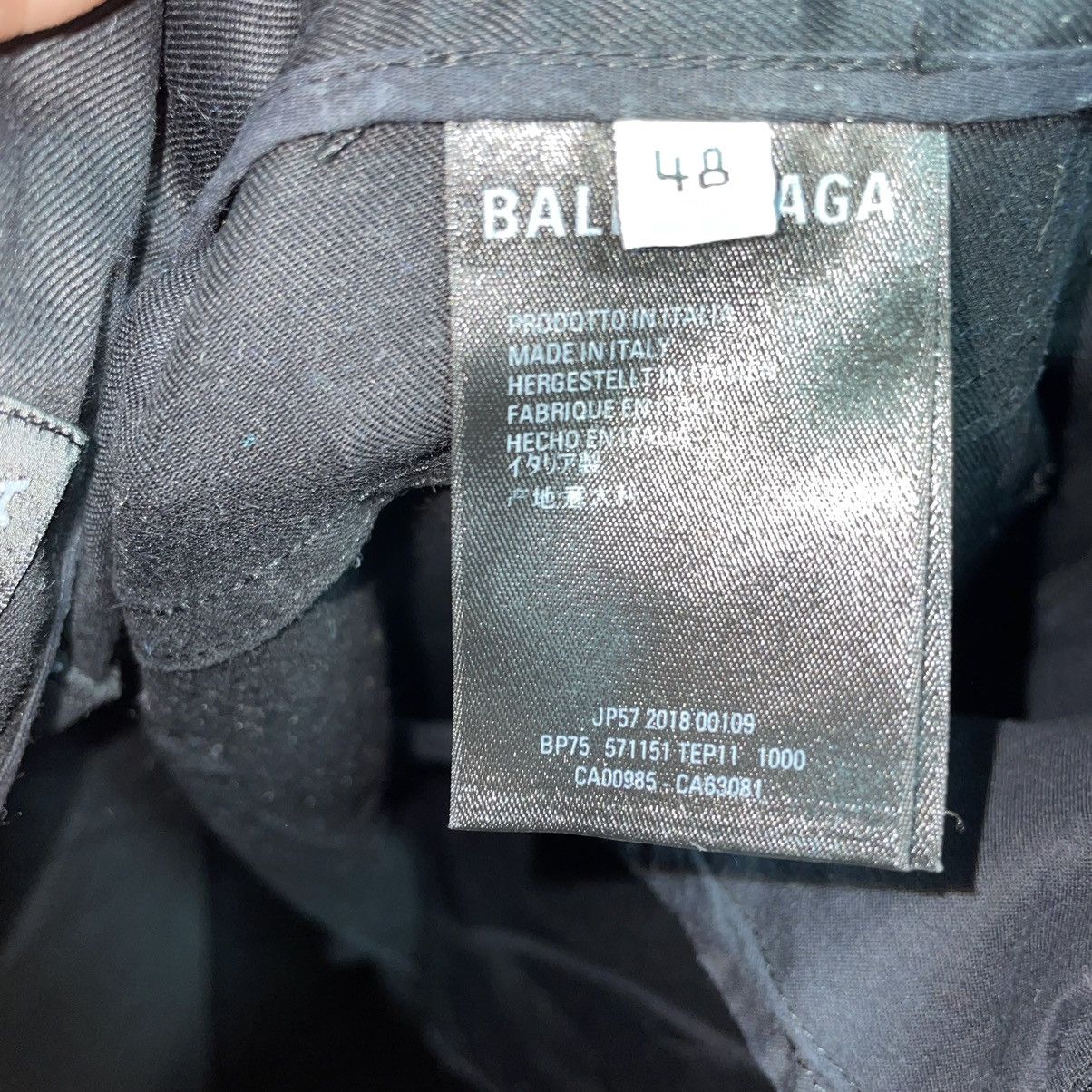 Balenciaga Balenciaga Boot Cut Black Pant / Chinos Size US 33 - 7 Thumbnail