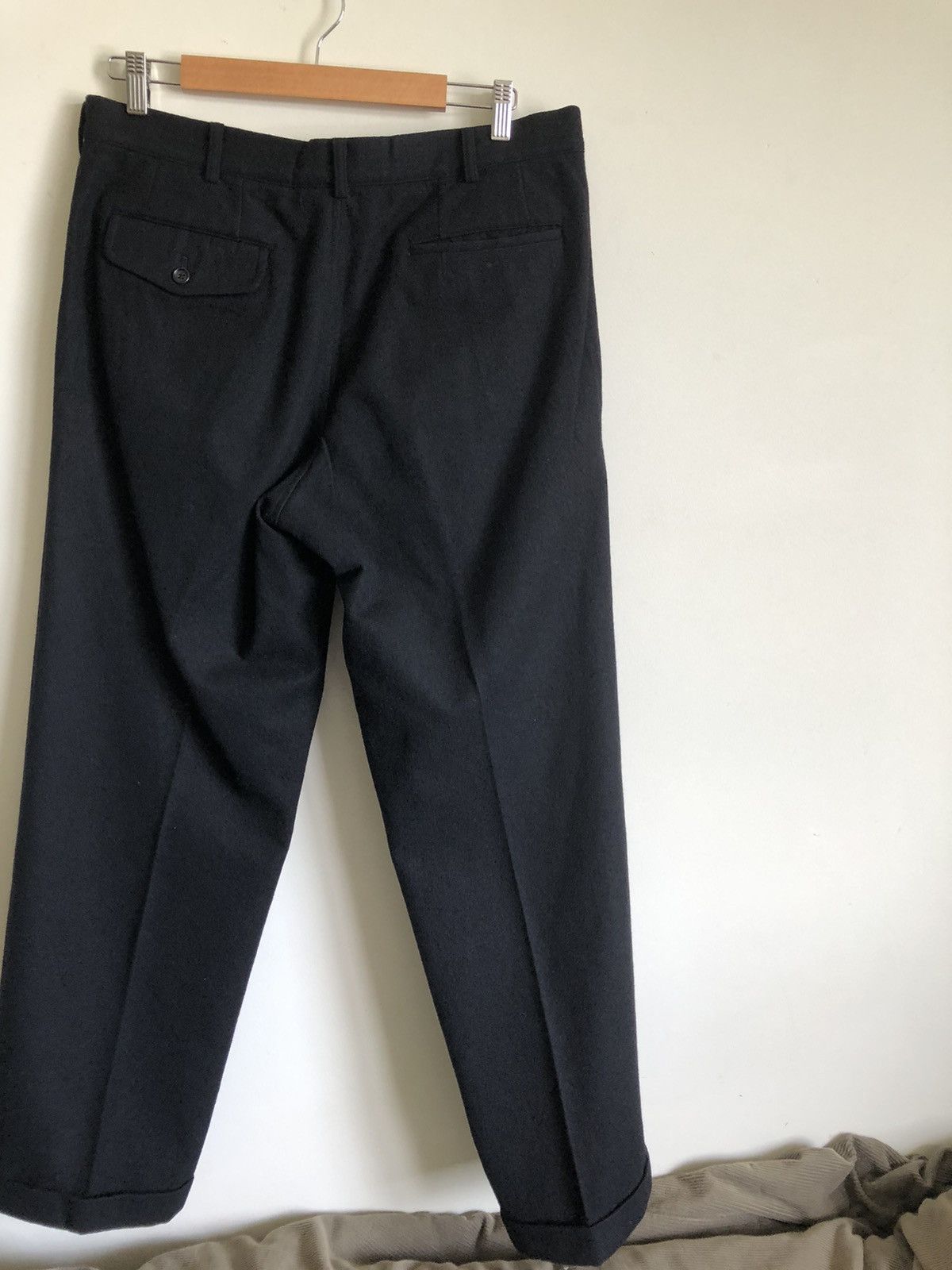Comme des Garcons Homme Comme Des Garcons Homme AW1998 Boiled Wool Trousers Size M Size US 34 / EU 50 - 2 Thumbnail