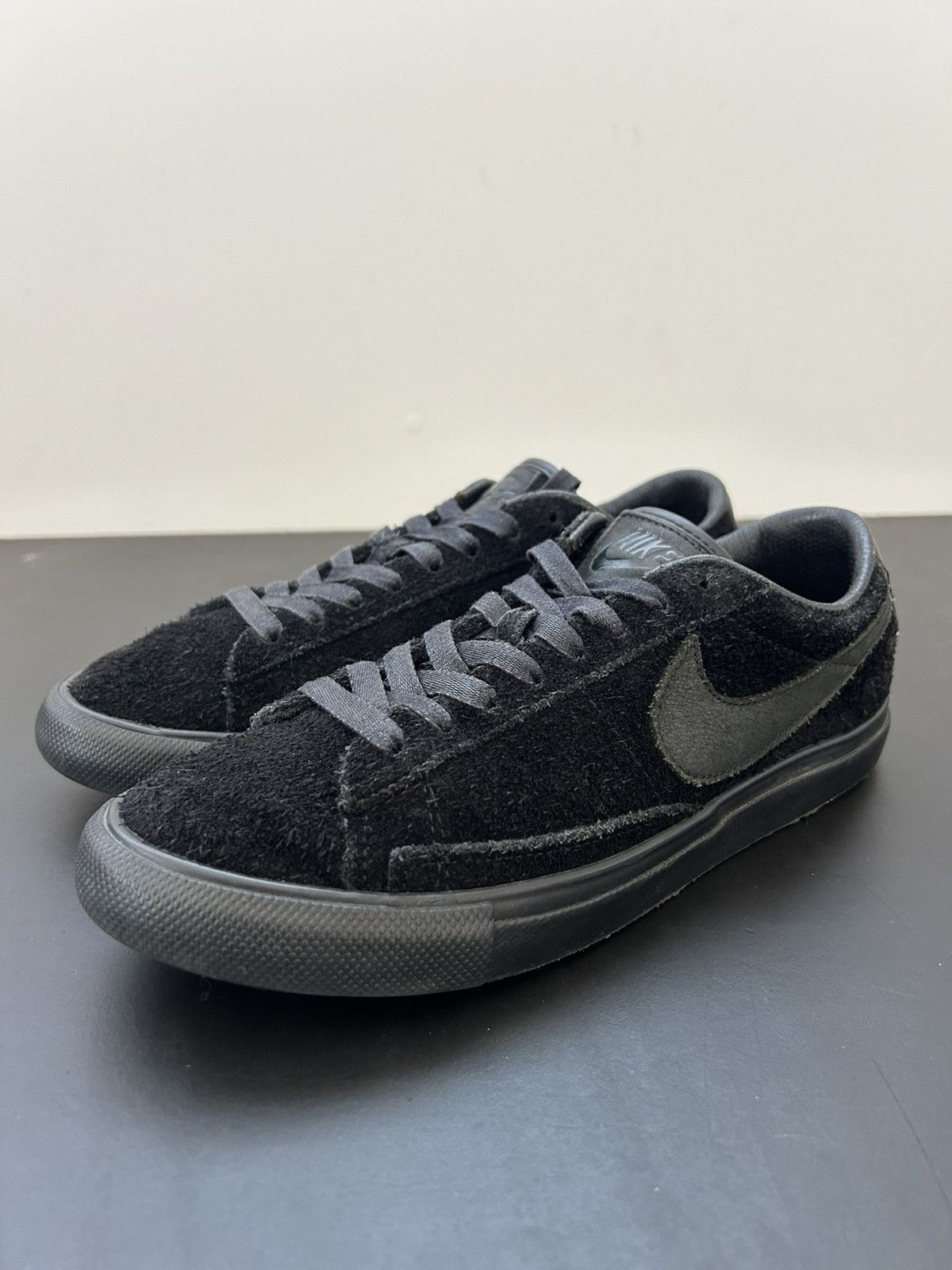Comme des Garcons × Nike W Comme Des Garcon X Nike Blazer Suede Black Size US 7.5 / IT 37.5 - 4 Thumbnail
