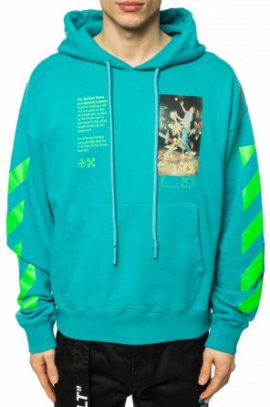Off-White Blue Pascal Golden Ratio Painting Oversized Hoodie Size US M / EU 48-50 / 2 - 2 Thumbnail