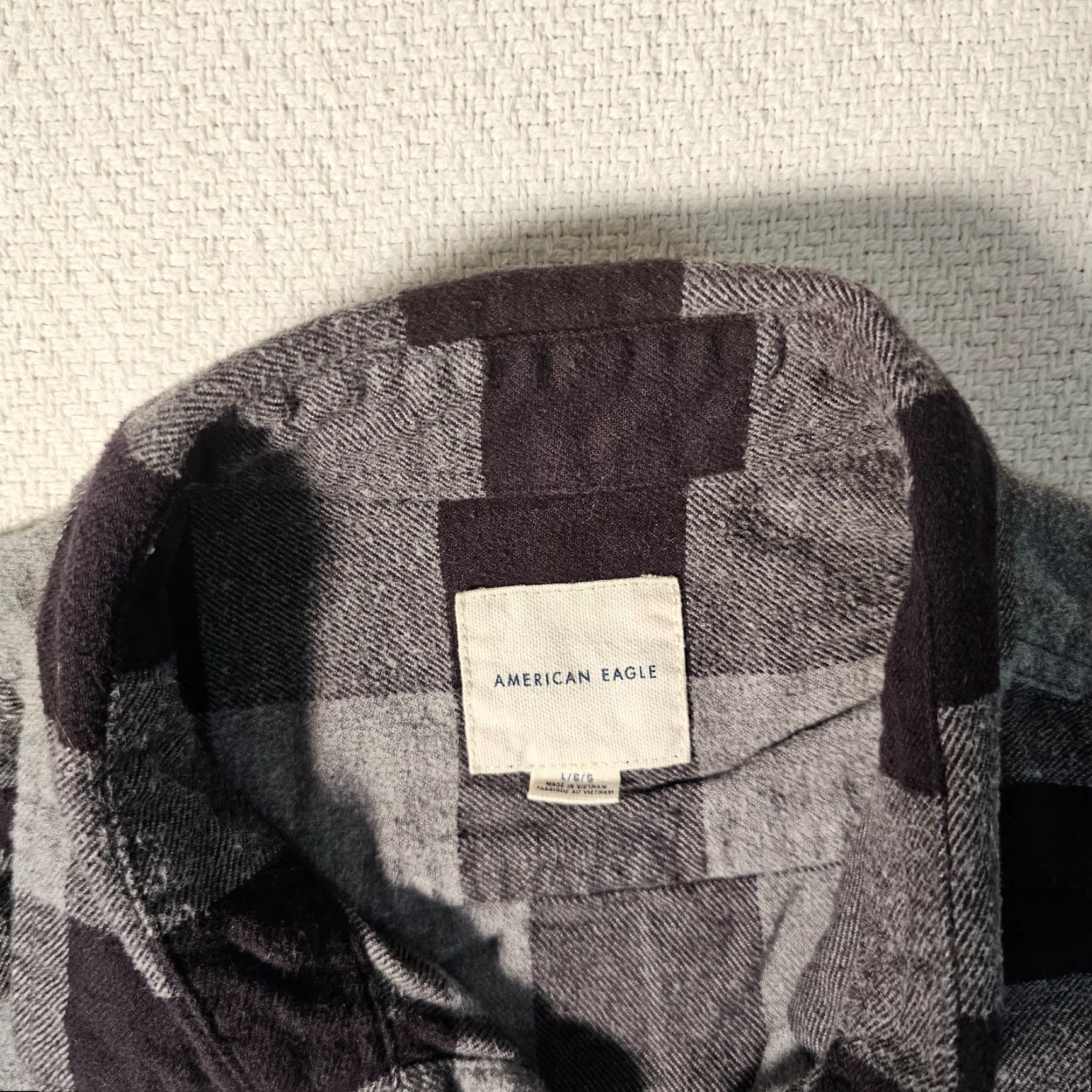 Vintage American Eagle Flannel Shirt Men's Large Black Check Long Sleeves Button-Up Size US L / EU 52-54 / 3 - 2 Thumbnail