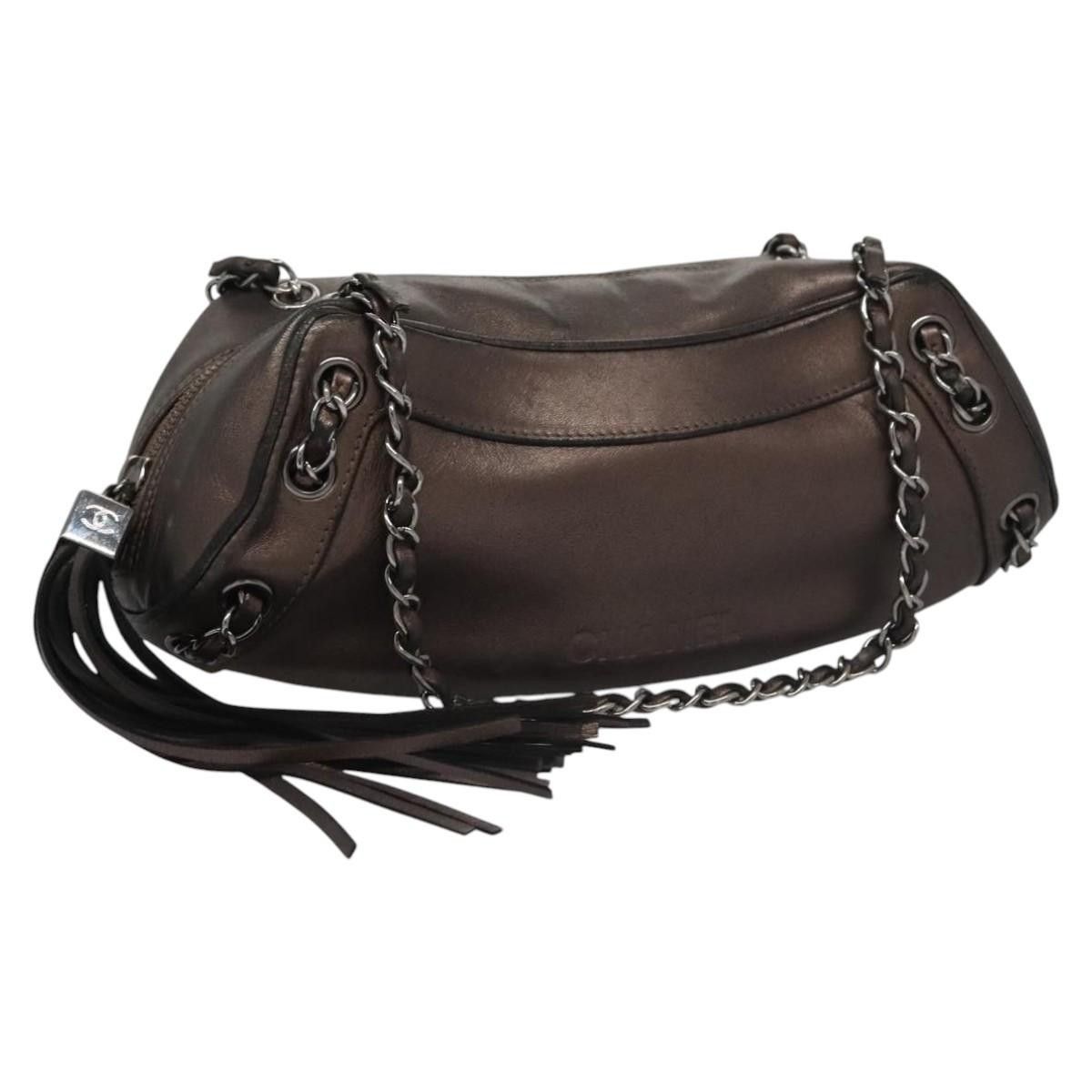 Chanel Chanel Lax Tassel Chain Shoulder Bag Leather Size ONE SIZE - 1 Thumbnail