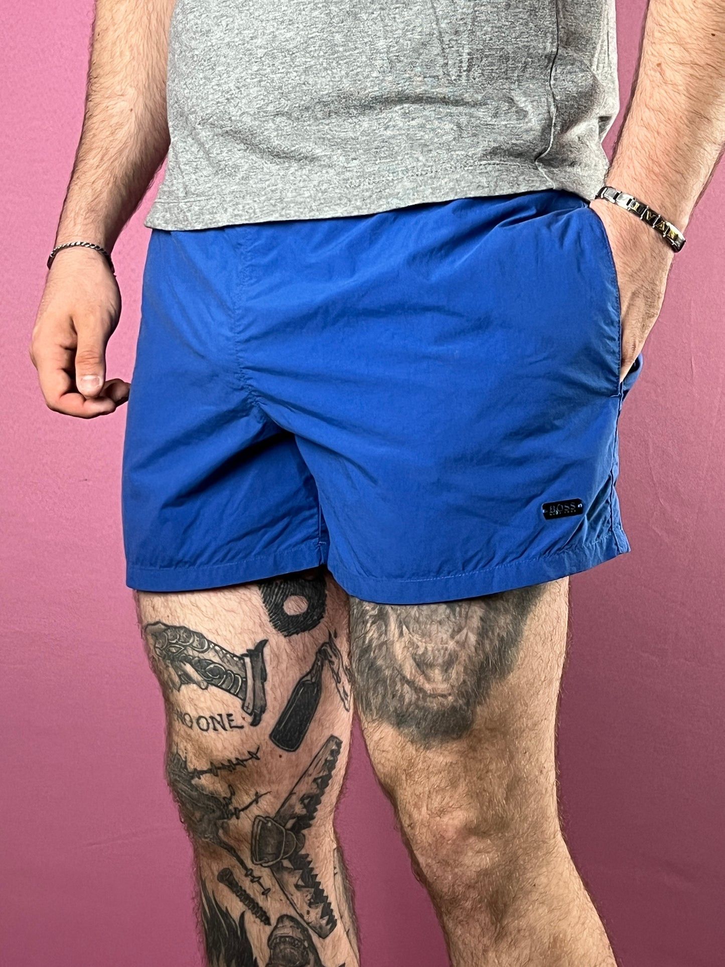 Hugo Boss × Vintage Hugo Boss Vintage Men's Swim Shorts - S Size US 30 / EU 46 - 1 Thumbnail