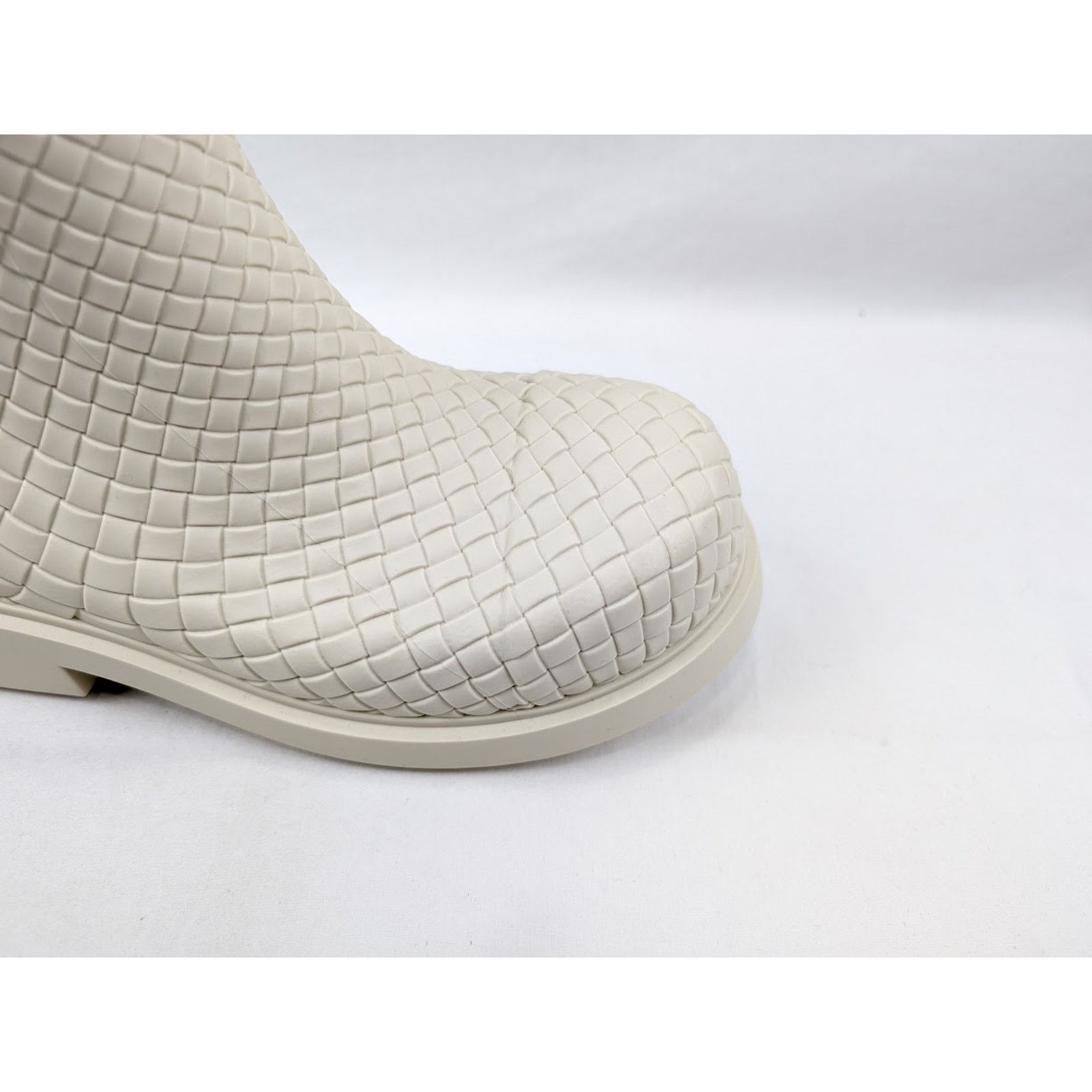 Bottega Veneta o1rshd1 Fireman Ankle Boots Biogum in Sea Salt Size US 11 / EU 44 - 3 Thumbnail
