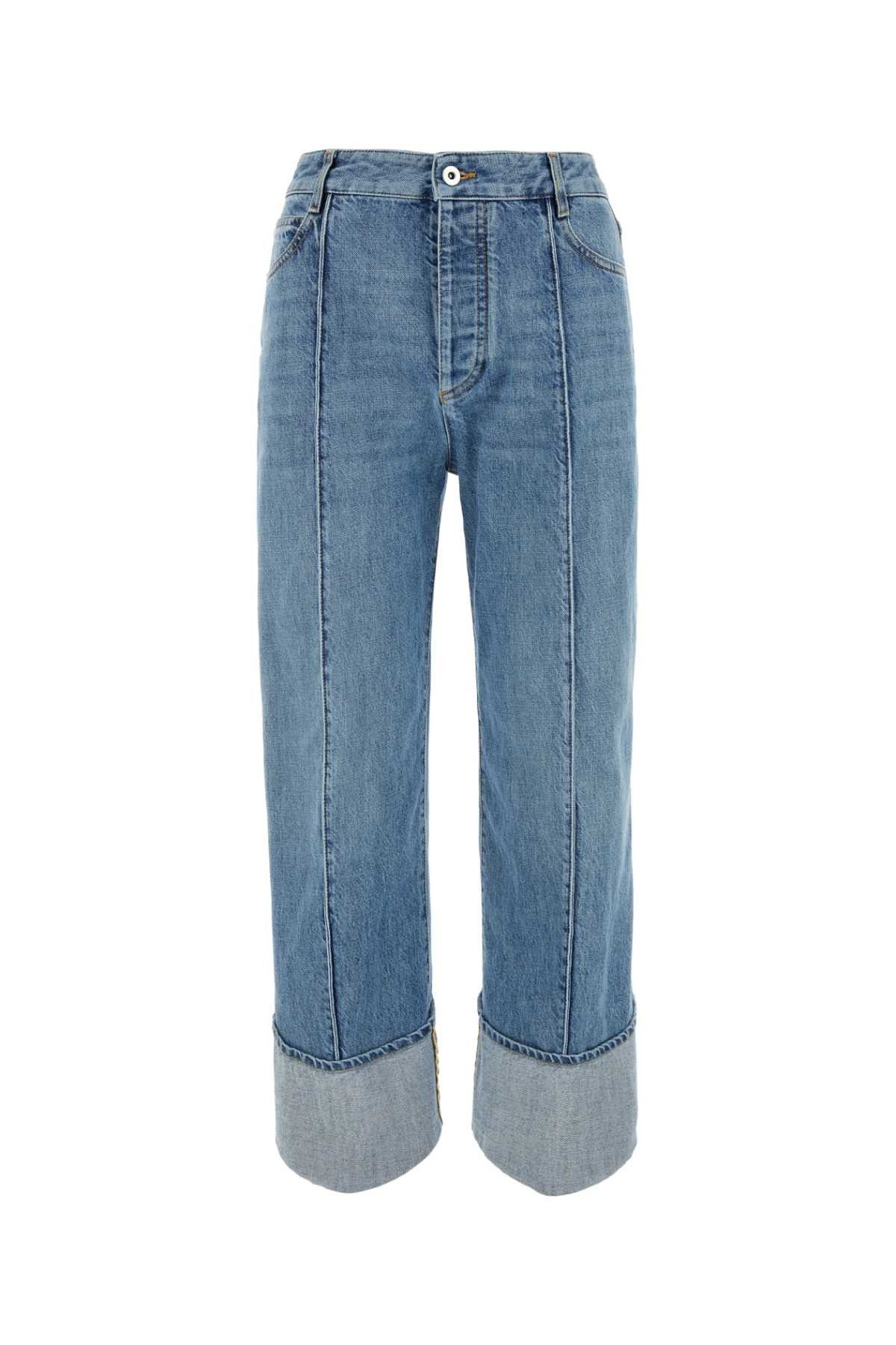 image of Bottega Veneta Denim Jeans in Blue, Women's (Size 26)