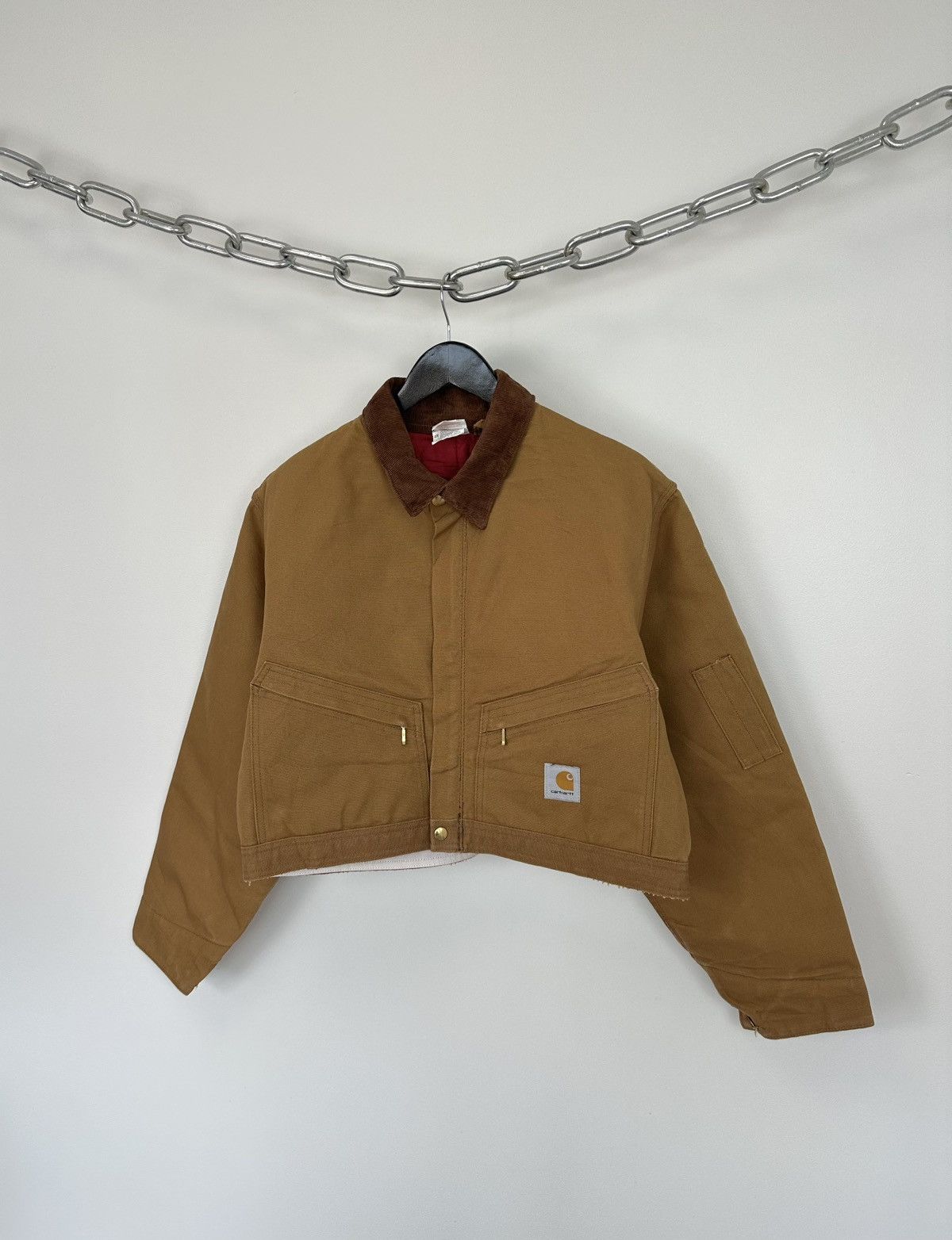 Carhartt Vintage 90s Carhartt Made In USA Cropped Boxy Detroit Jacket Size US S / EU 44-46 / 1 - 5 Thumbnail