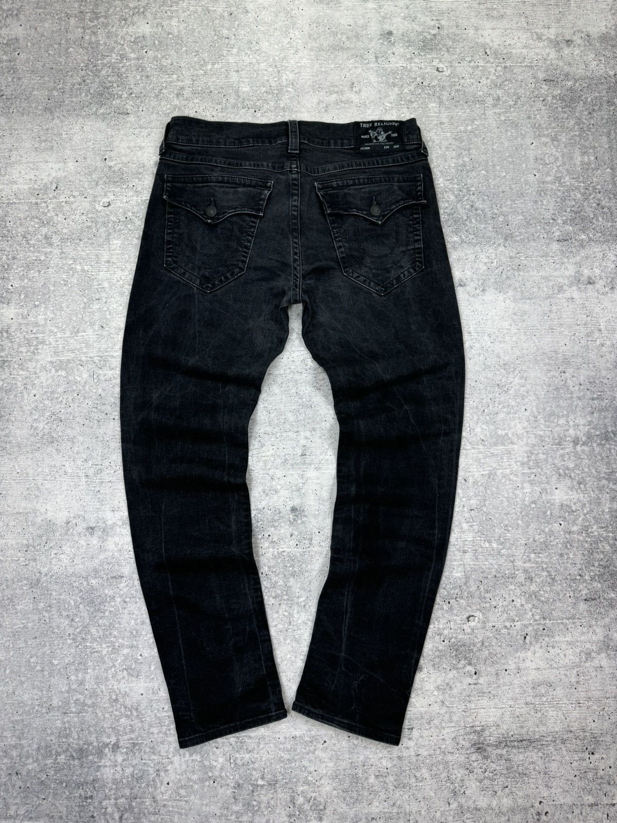 True Religion Vintage True Religion Rocco Black Stonewashed Denim Jeans 36 Size US 36 / EU 52 - 1 Thumbnail