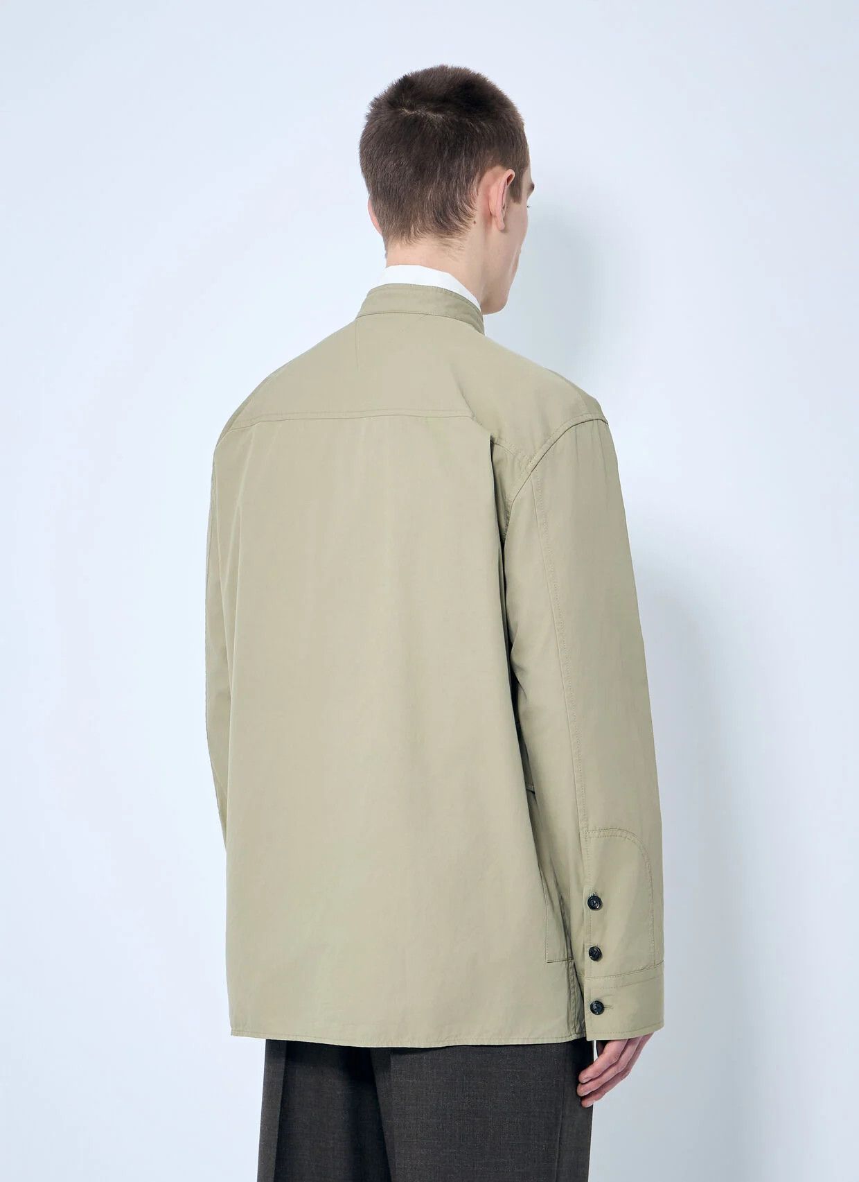 Bottega Veneta o1loc1c0426 814028 Light Cotton Twill Overshirt in Beige Size US S / EU 44-46 / 1 - 3 Thumbnail