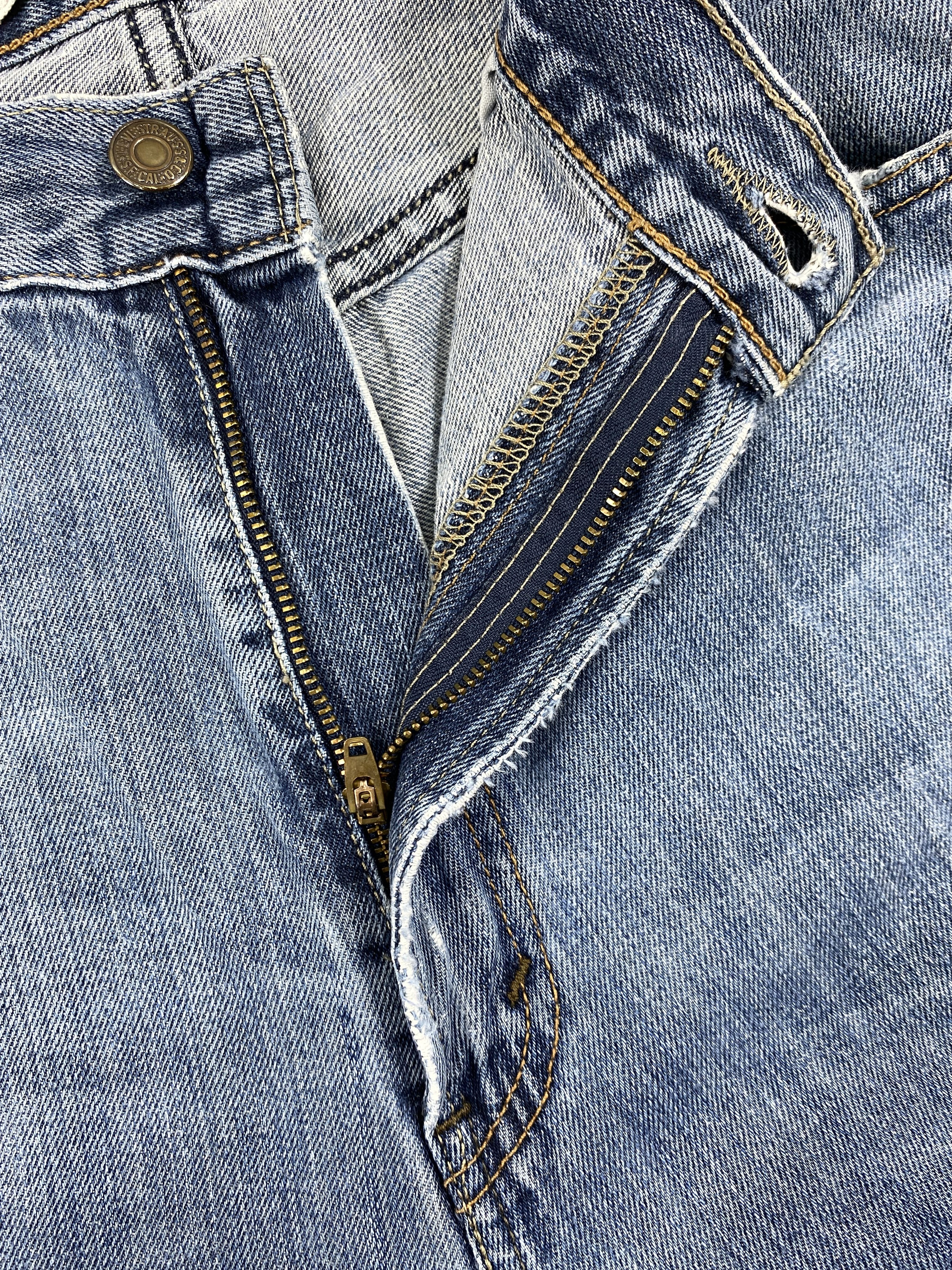 Levi's Distressed Vintage Levi's 569 Loose Denim 36 x 32.5 -JN729 Size US 36 / EU 52 - 6 Thumbnail