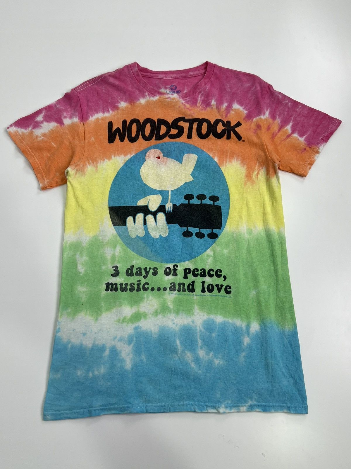 Band Tees Woodstock Liqiud Blue TieDye Tee Size US S / EU 44-46 / 1 - 1 Thumbnail