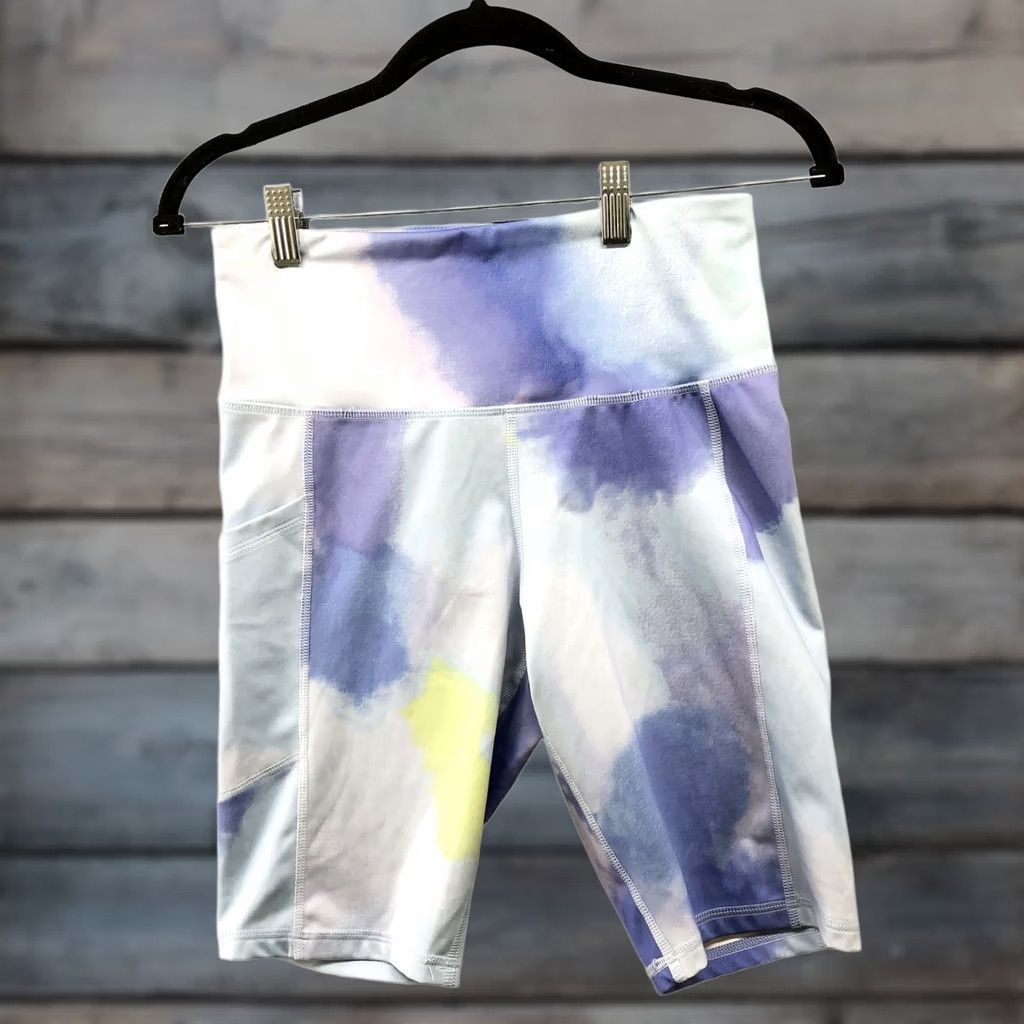 Champion Champion Bike Shorts Womens M Blue Tie Dye Long Activewear Compression Size 32" / US 10 / IT 46 - 1 Thumbnail
