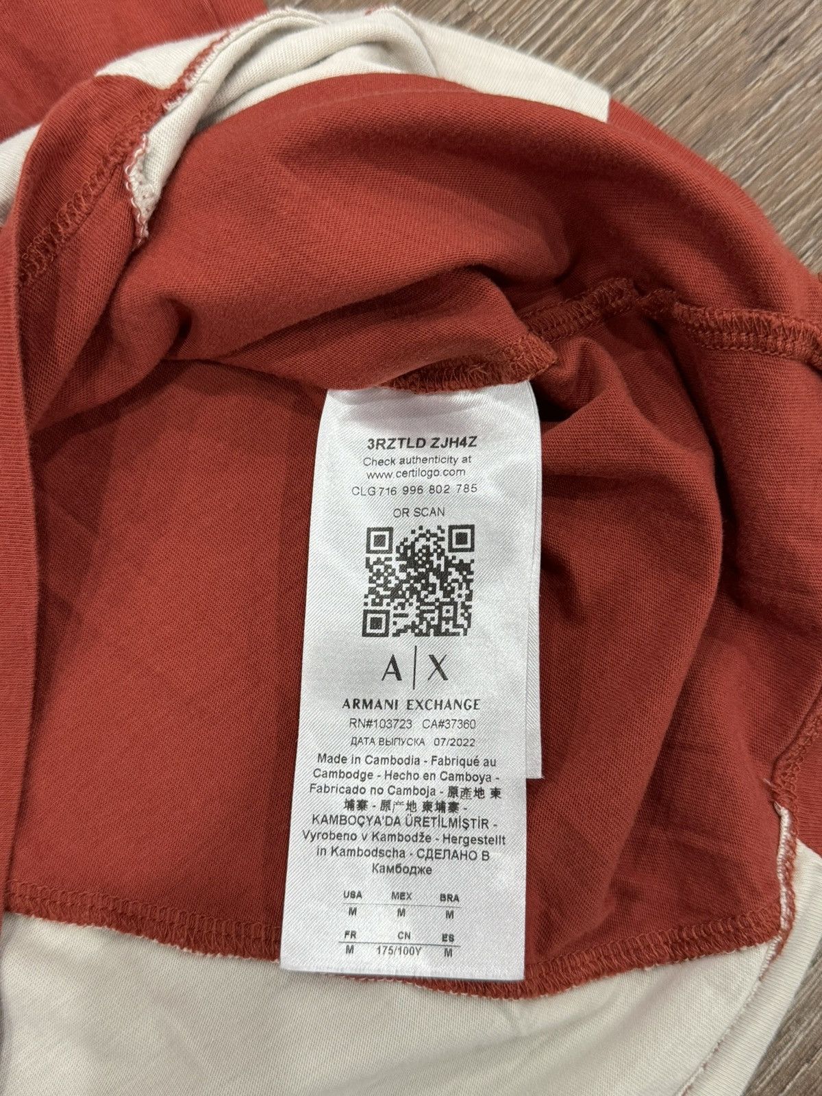 Armani Exchange Armani Exchange AX T Shirt Size US M / EU 48-50 / 2 - 7 Thumbnail