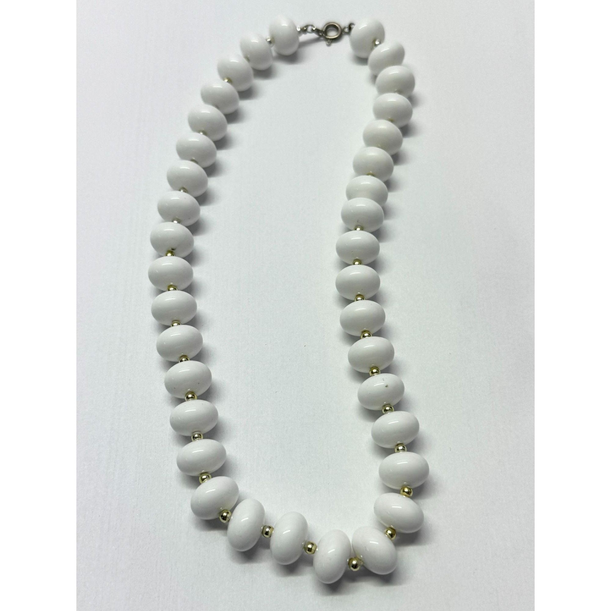 Vintage Vintage white beaded collar choker necklace Size ONE SIZE - 3 Thumbnail