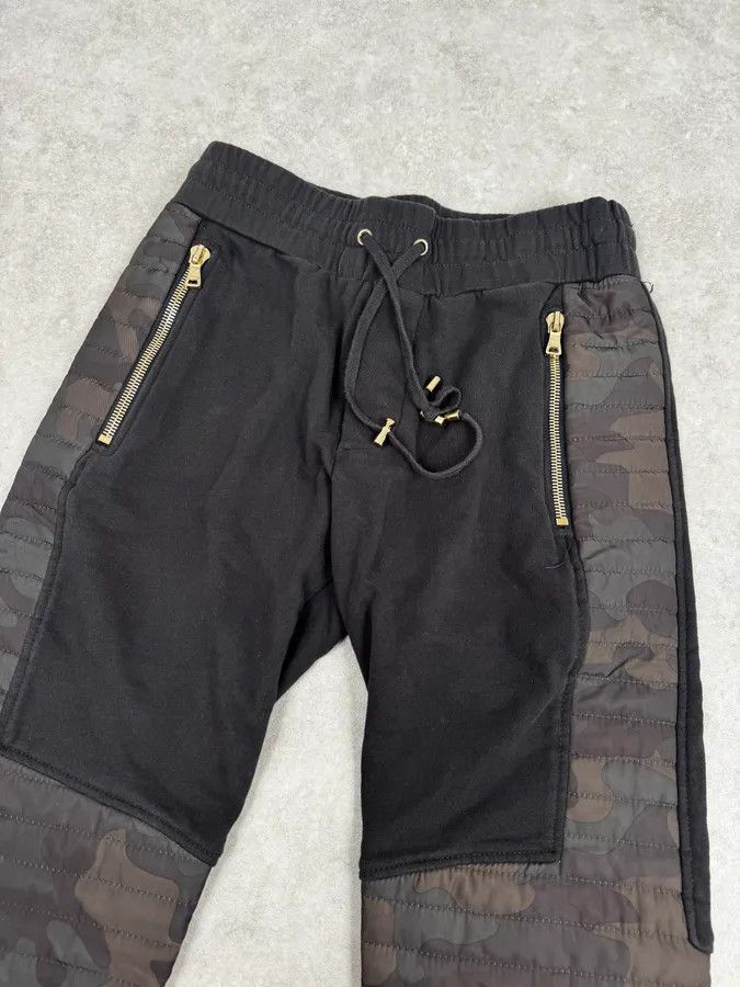Balmain Balmain Black & Camo Padded Jogger Pants Size 25" / US 0 / IT 36 - 6 Thumbnail