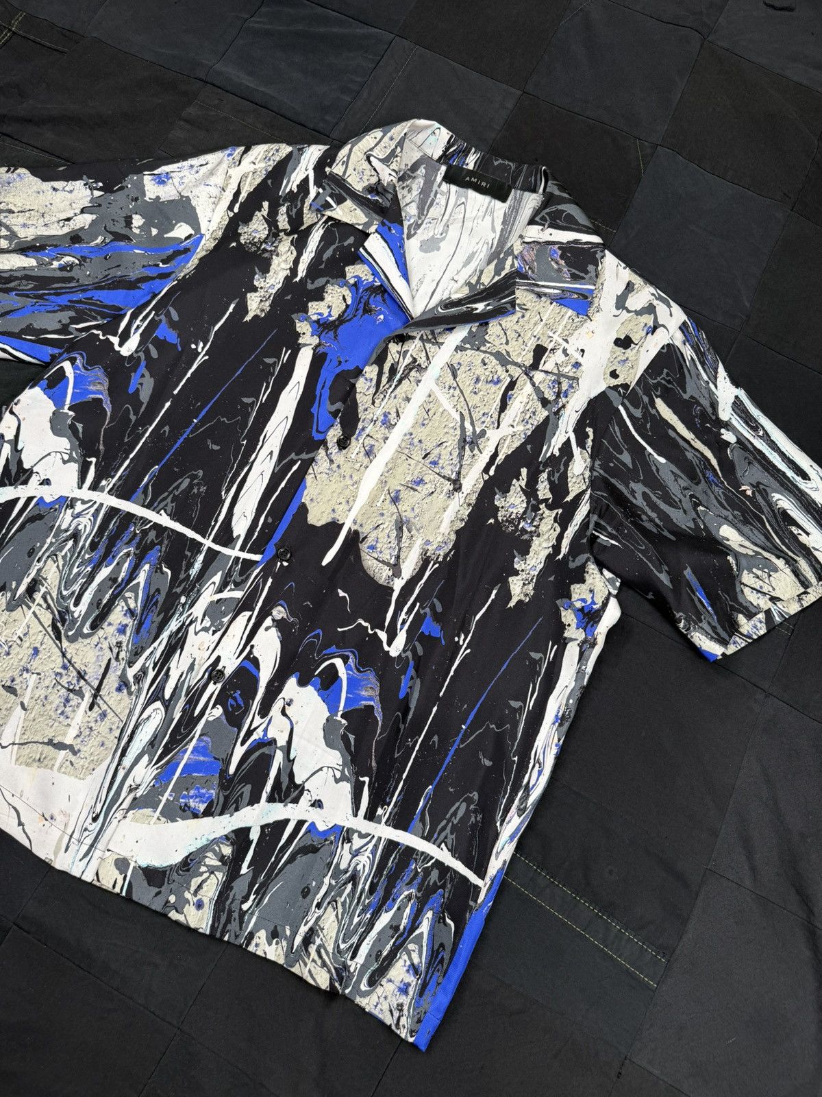 Amiri Silk Paint Splatted Print Shirt Size US L / EU 52-54 / 3 - 2 Thumbnail