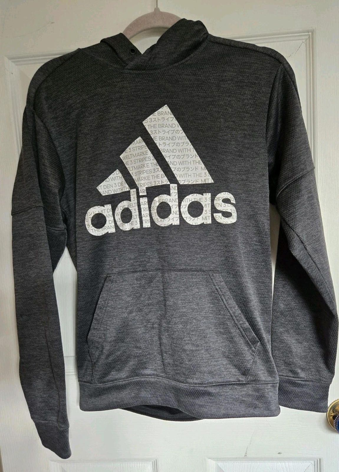 Adidas Adidas Mens Pullover Hoodie Climawarm Hood Sweatshirt Gray S Size US S / EU 44-46 / 1 - 3 Thumbnail