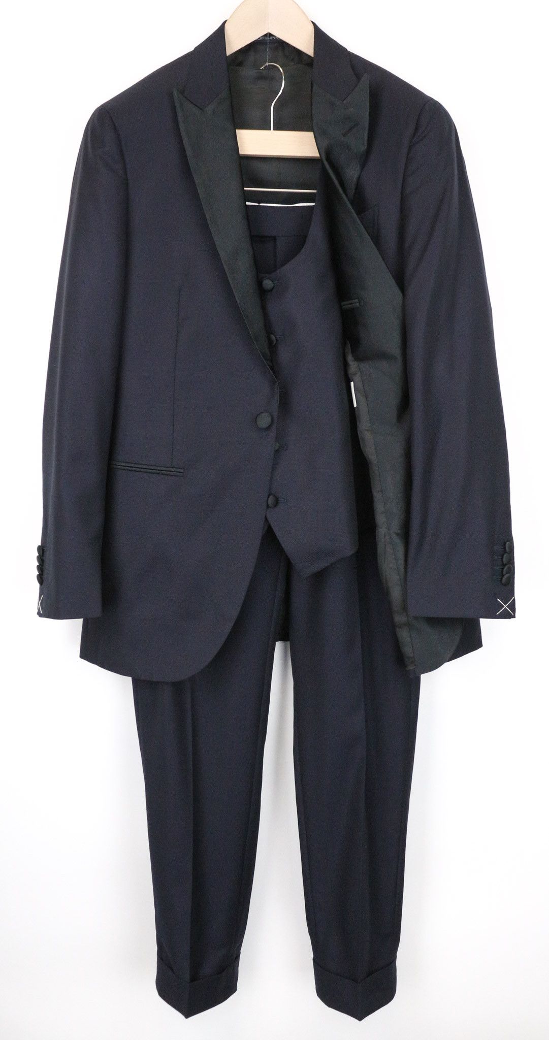 Suitsupply LA SPALLA UK36R Navy Wool Tuxedo Suit 74644 Size 36R - 1 Thumbnail