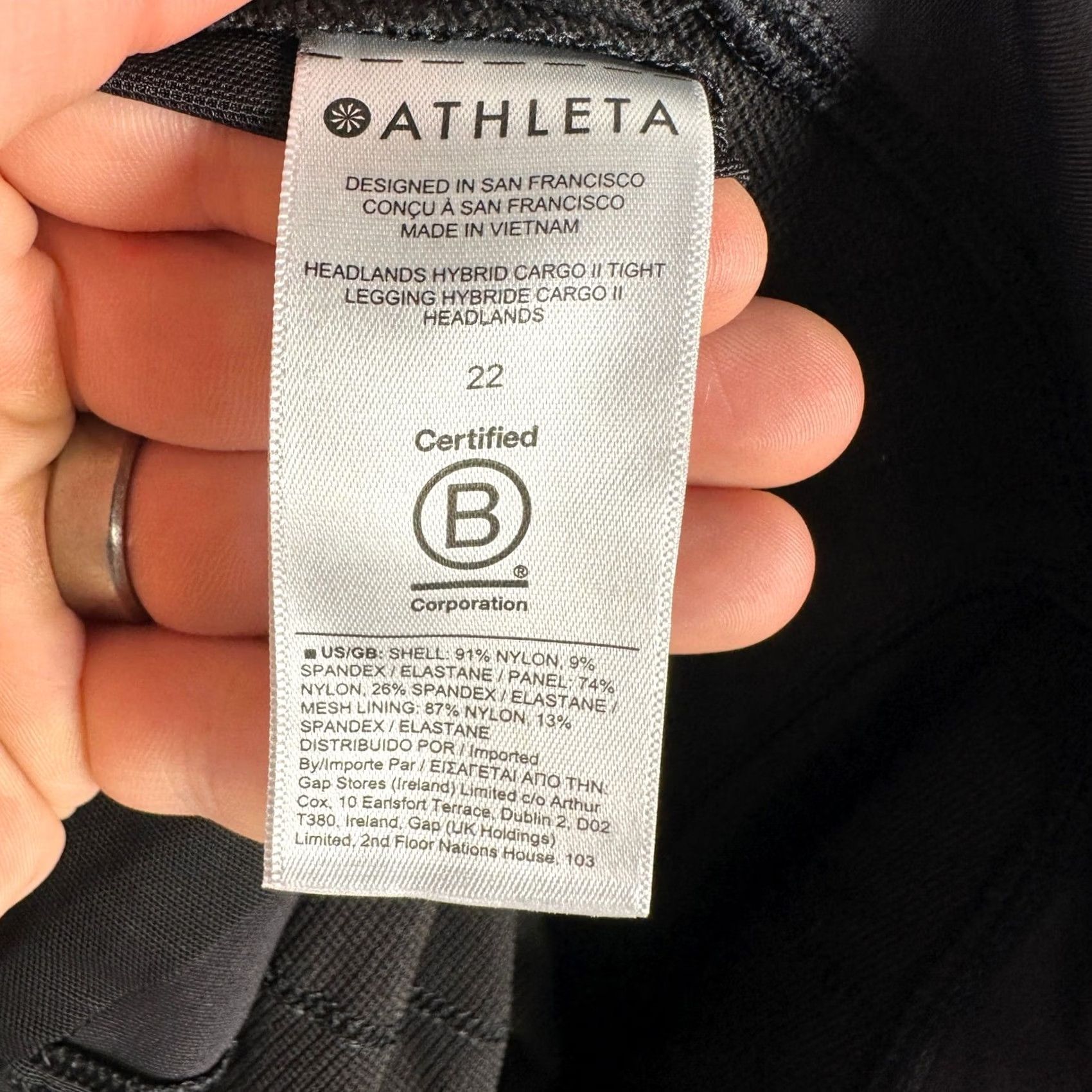 Athleta Athleta Women Hybrid Cargo Legging Pants 22 Gray Pockets Nylon Stretch NEW Size 40" / US 18 - 6 Thumbnail