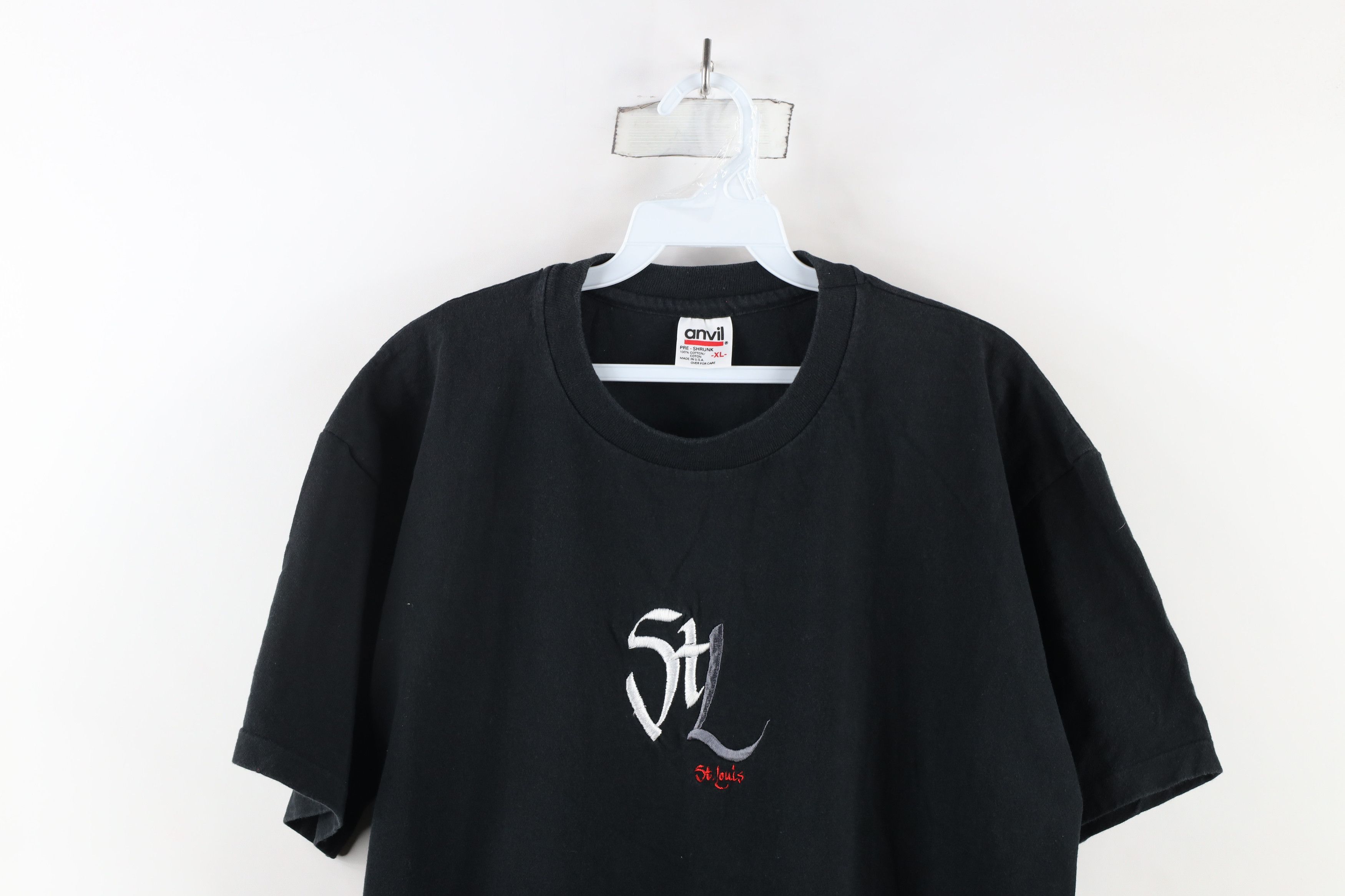 Vintage Vintage 90s Streetwear Out STL St Louis T-Shirt Black USA Size US XL / EU 56 / 4 - 2 Thumbnail