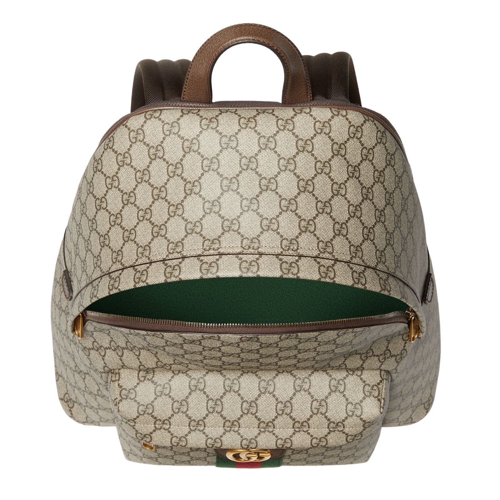 Gucci GUCCI Ophidia Medium $2550 Beige/Dark Brown Backpack New & A Size ONE SIZE - 5 Thumbnail