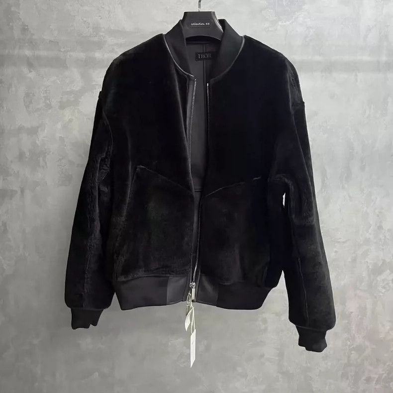 Dior Black Long Sleeve Zip Leather Jacket-2505 Size US XXL / EU 58 / 5 - 5 Thumbnail