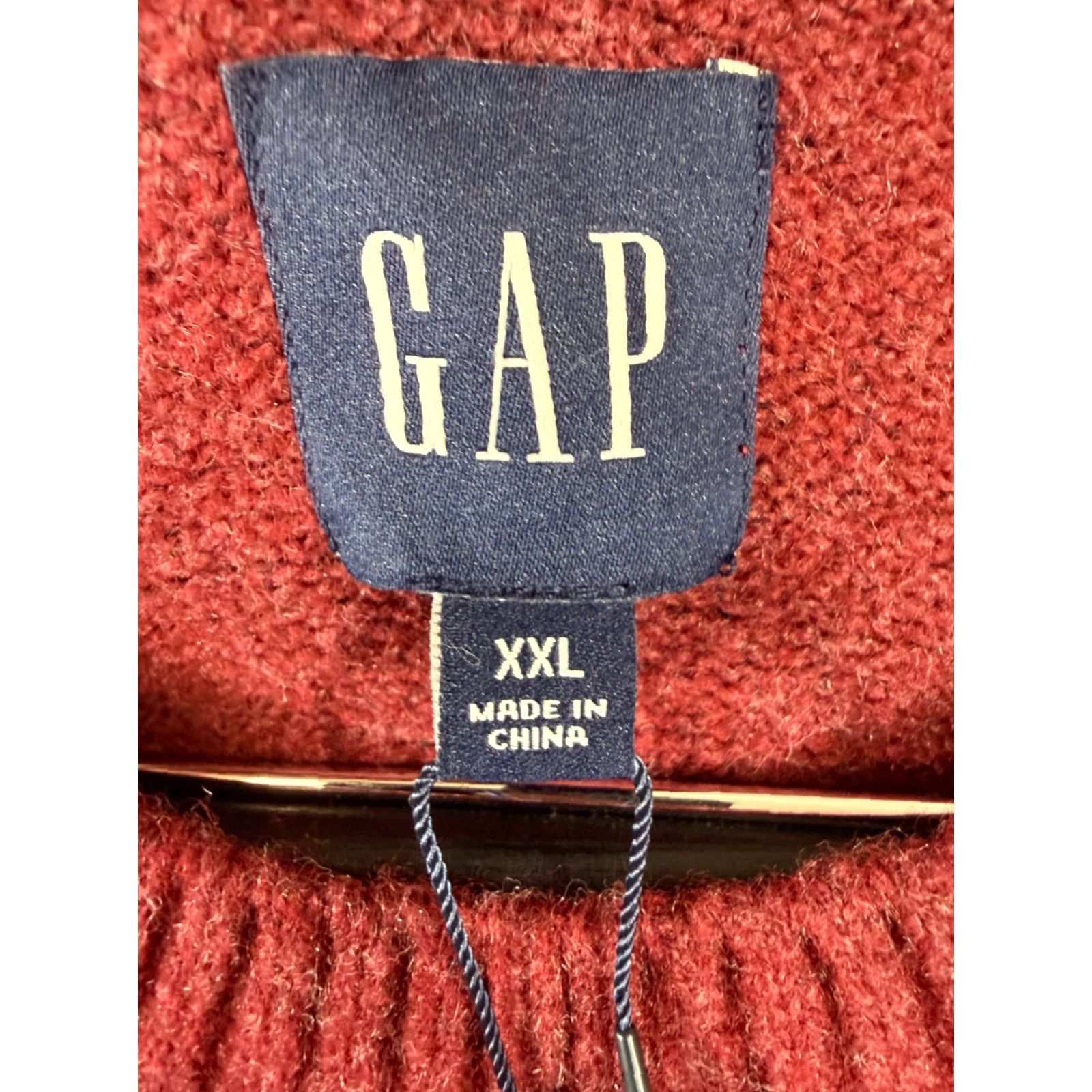 Gap Gap Sweater Mens 2XL Red Wool Blend Stretch Crew Neck Raglan Sleeve NWT Size US XXL / EU 58 / 5 - 7 Thumbnail