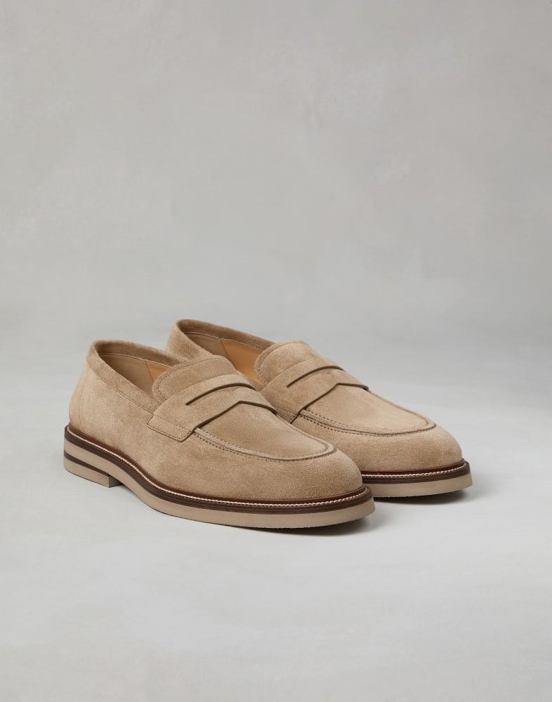 Brunello Cucinelli o1w1db10825 Pair Of Loafers in Brown Size US 11 / EU 44 - 2 Thumbnail