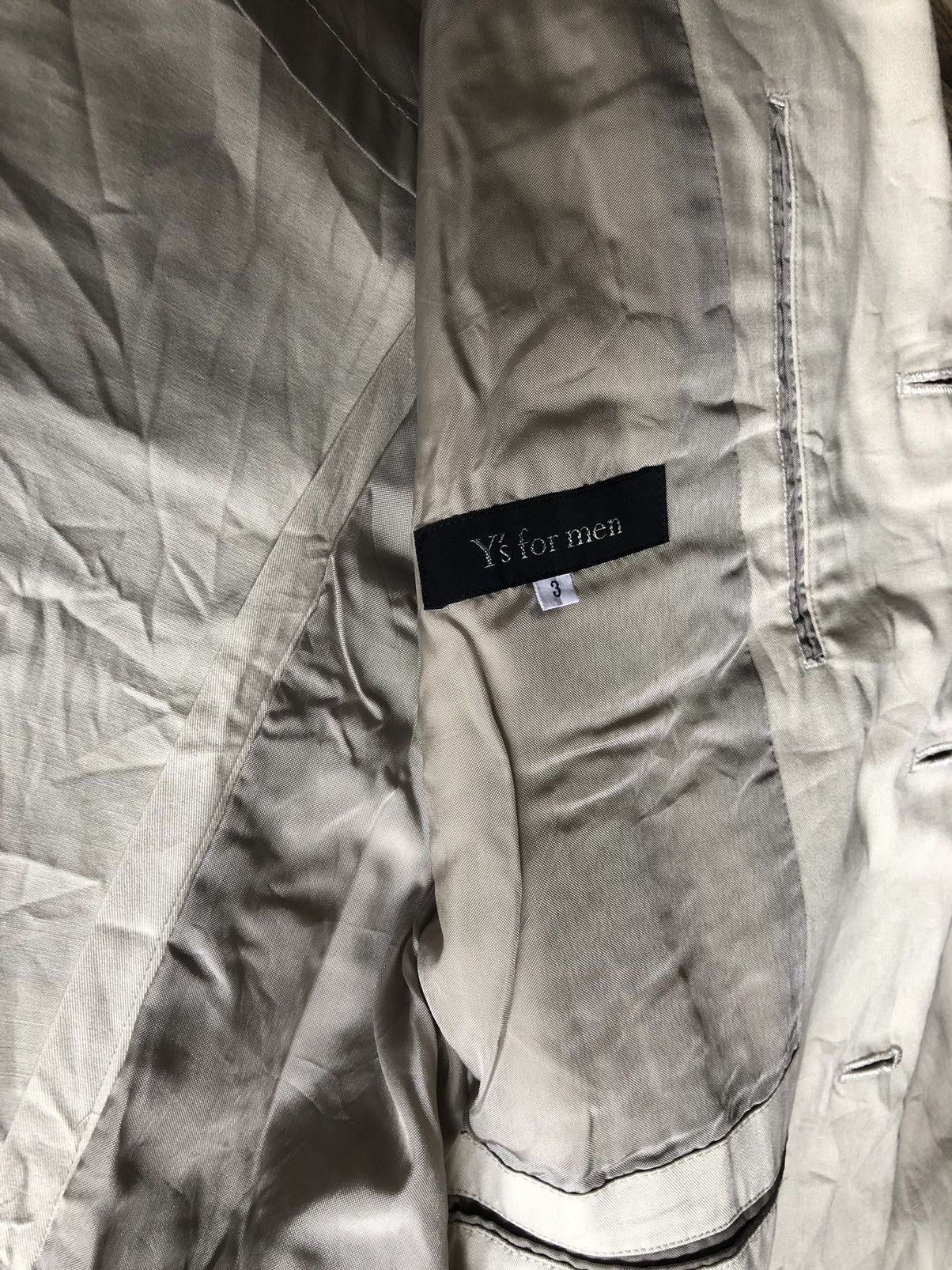 Y's for Men × Yohji Yamamoto Y’s men blazer light grey Size 48R - 5 Thumbnail