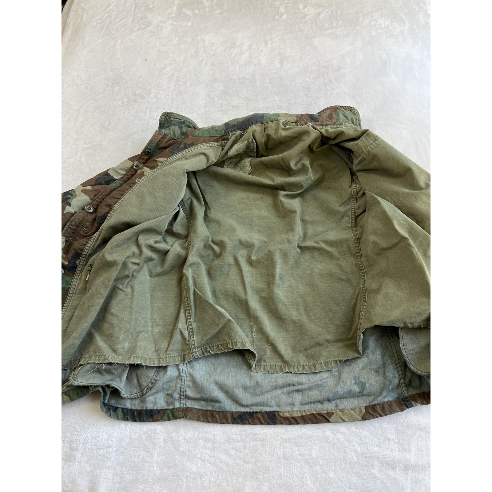 Alpha Industries Vintage US Army Jacket Mens Small M65 Woodland Camo Cold Wea Size US S / EU 44-46 / 1 - 10 Thumbnail