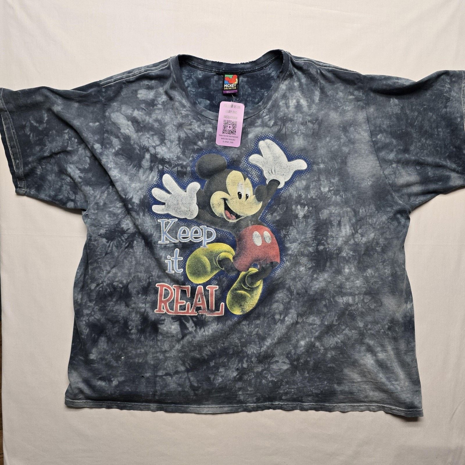 Disney Vintage Disney Mickey Mouse XL Tie Dye Keep It Real Graphic Size XL / US 12-14 / IT 48-50 - 1 Thumbnail