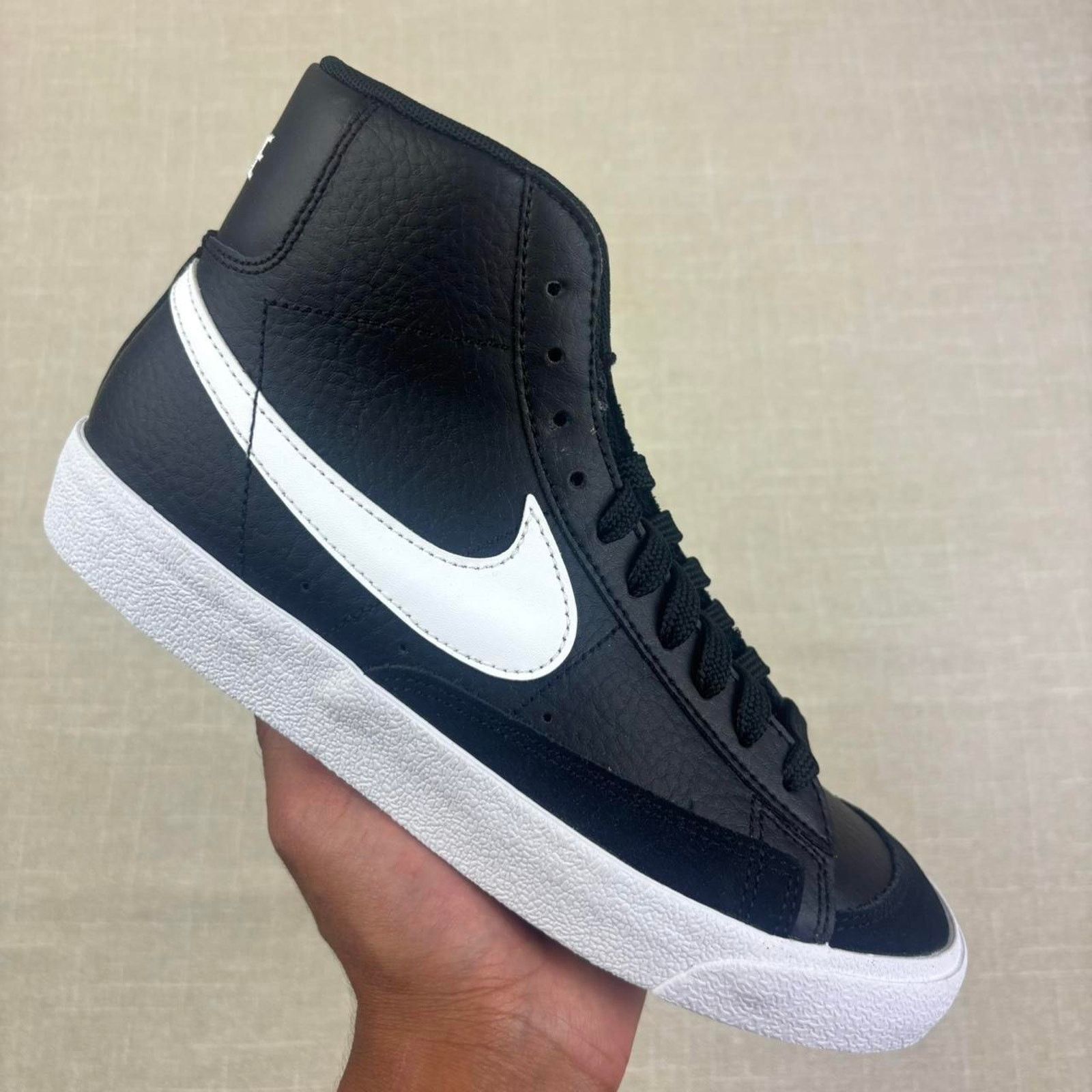 Nike 🏴‍☠️ Nike Blazer Mid ‘77 “Black White” Size US 8.5 / IT 38.5 - 1 Thumbnail