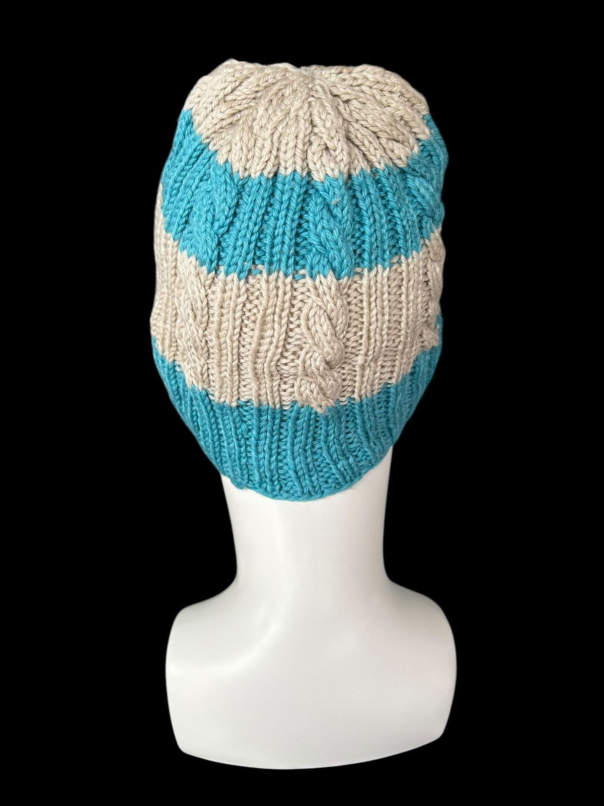 Japanese Brand × Kapital × Vintage Crochet Knitted Handmade Beanie Hats ☠️☠️ Size ONE SIZE - 3 Thumbnail