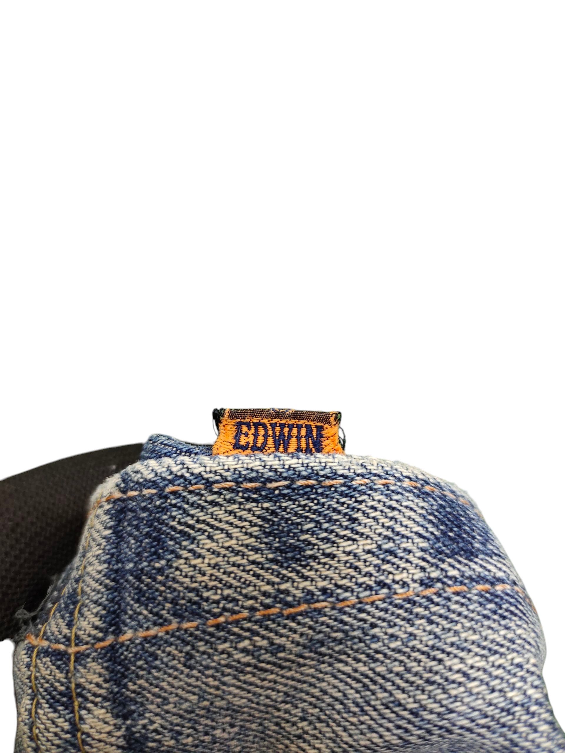Comme des Garcons × Undercover Vintage 90s Edwin 505 Selvedge Distress Faded Denim Jeans Size US 32 / EU 48 - 15 Thumbnail