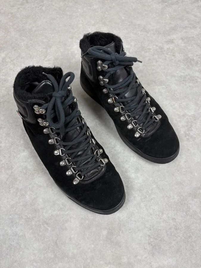 Gucci Gucci Black Suede Leather High Signature Sneakers Size US 7 / EU 40 - 4 Thumbnail