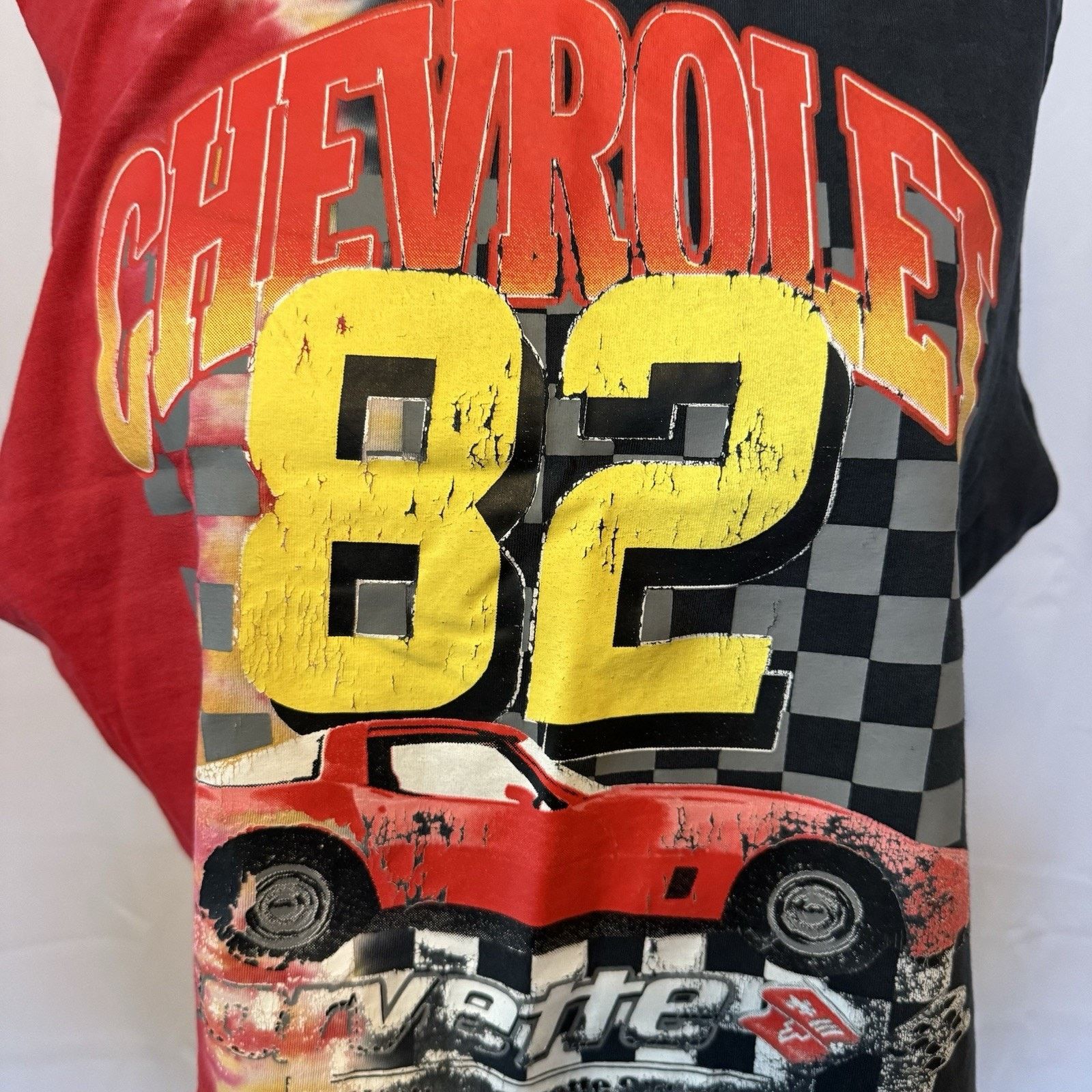 Chemistry 80s Corvette Stingray Chevy Tee sleeveless Distressed Large Size US L / EU 52-54 / 3 - 3 Thumbnail