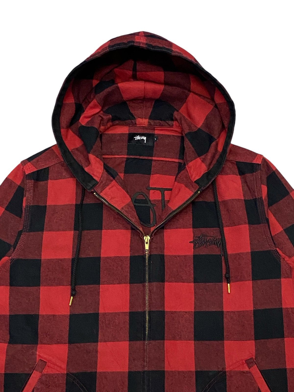Stussy International Tribe Flannel Zipper Hoodie