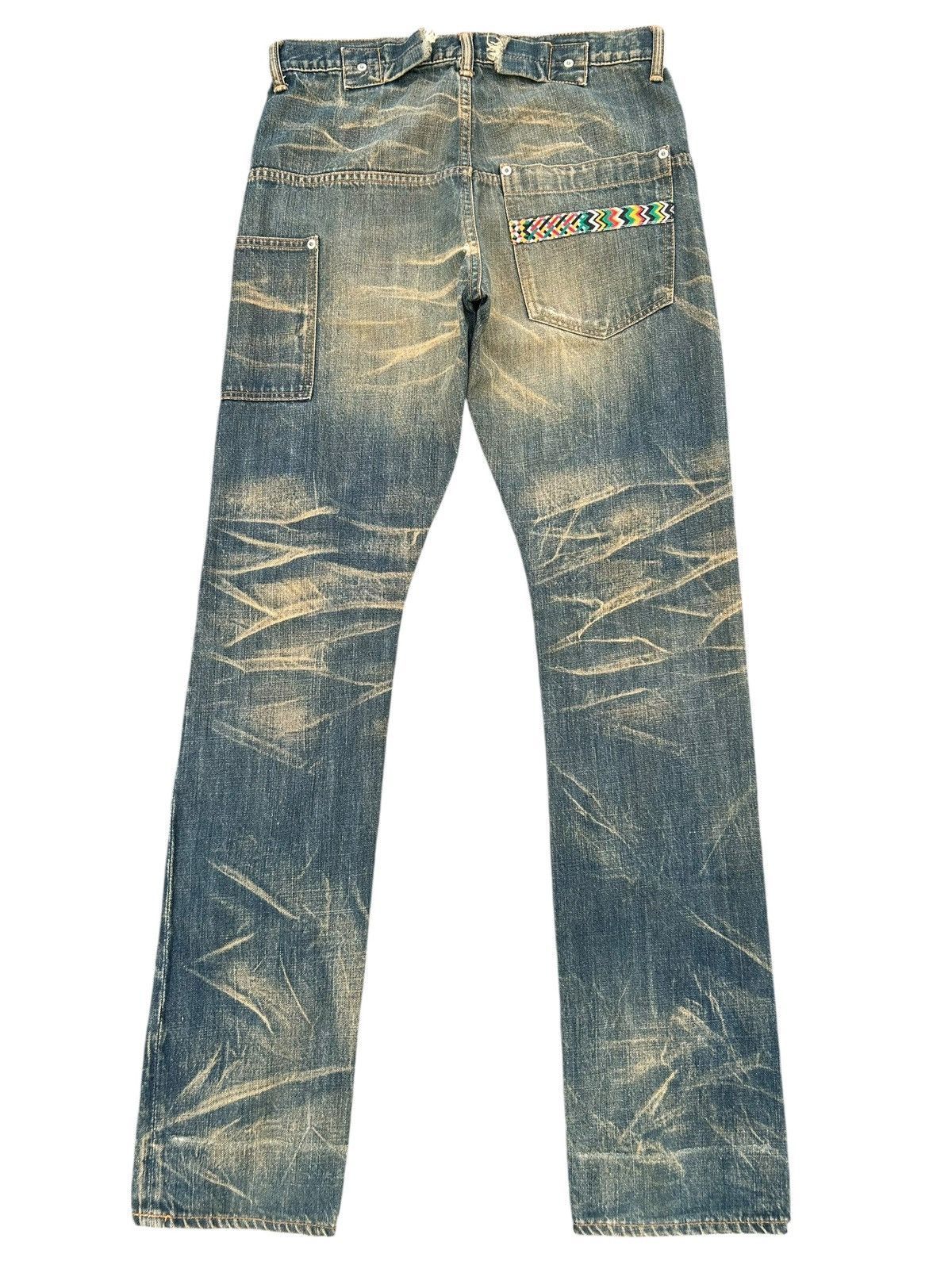 Kapital Japanese Brand Swagger Rusty Mudwash Buckle Back Denim Jeans Size US 32 / EU 48 - 2 Thumbnail