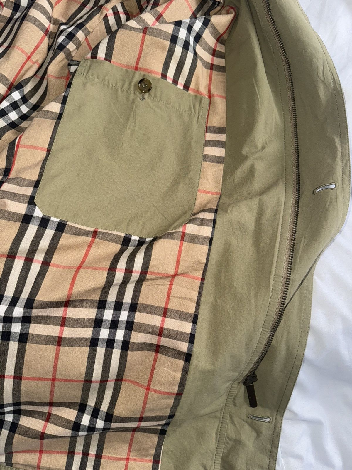 Burberry 🧥 Demi Trench / manteau Burberrys vintage beige Size 38R - 6 Thumbnail