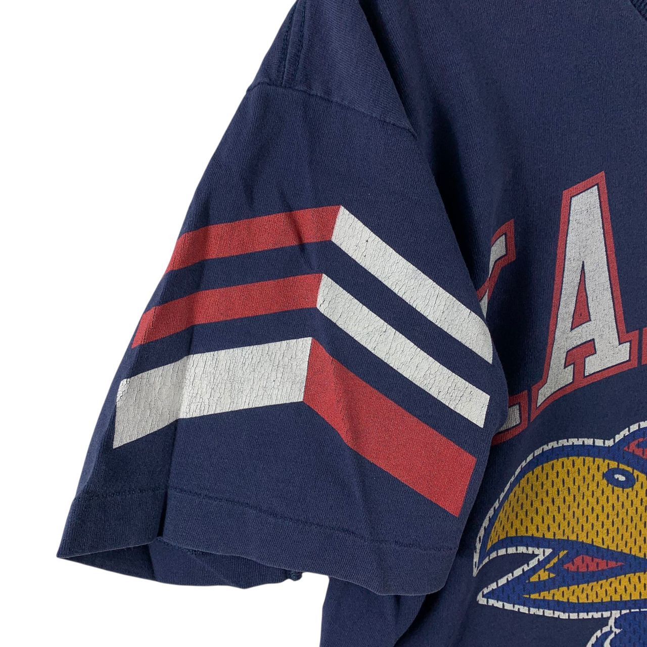 Vintage Vintage KANSAS JAYHAWKS University Big logo tee Size US L / EU 52-54 / 3 - 7 Thumbnail