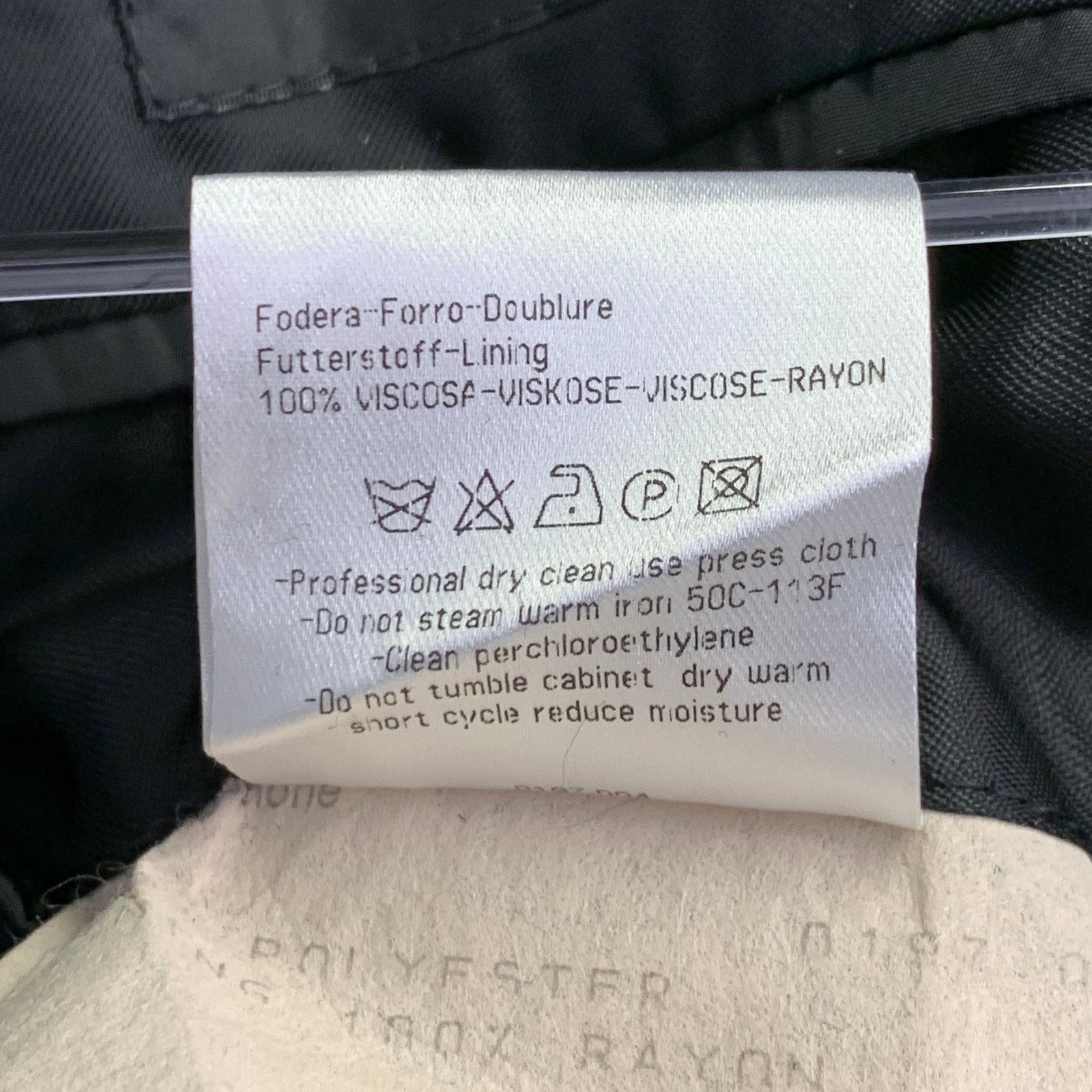 Calvin Klein Size 40 Black Abstract Polyester Sport Coat Size 40R - 8 Thumbnail